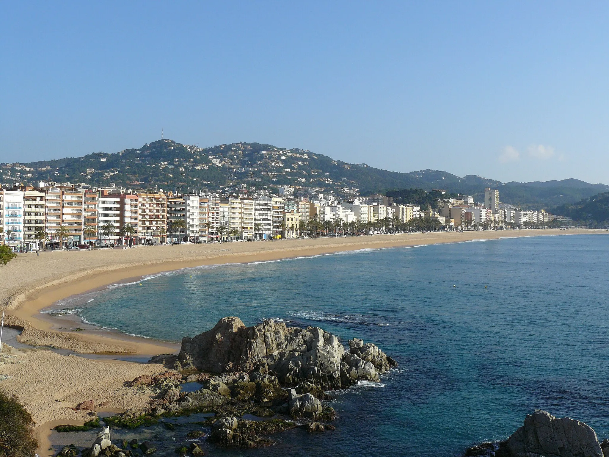 Photo showing: Lloret de Mar beach, Catalonia, Spain.