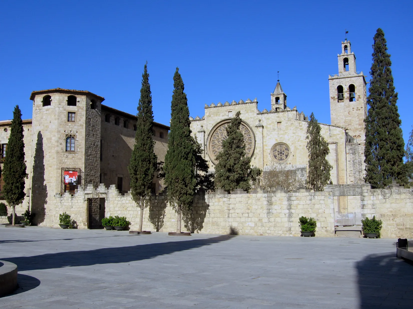 Photo showing: Monastery of Sant Cugat del Vallès (Catalonia).