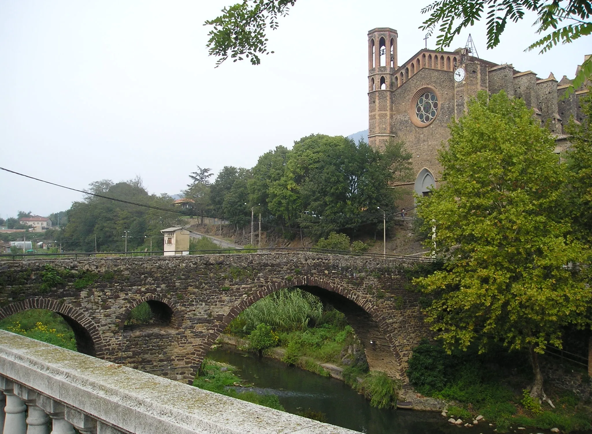 Photo showing: Medieval bridge in Sant Joan les Fonts (Catalonia)