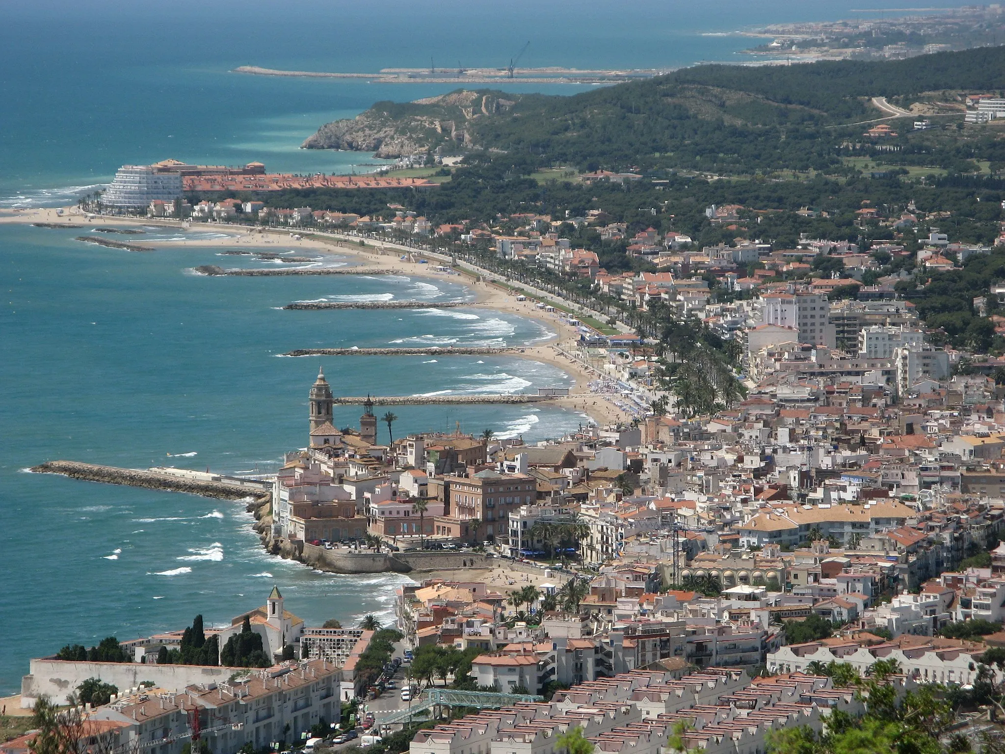 Photo showing: Ansicht von Sitges (Catalonien, Spanien).