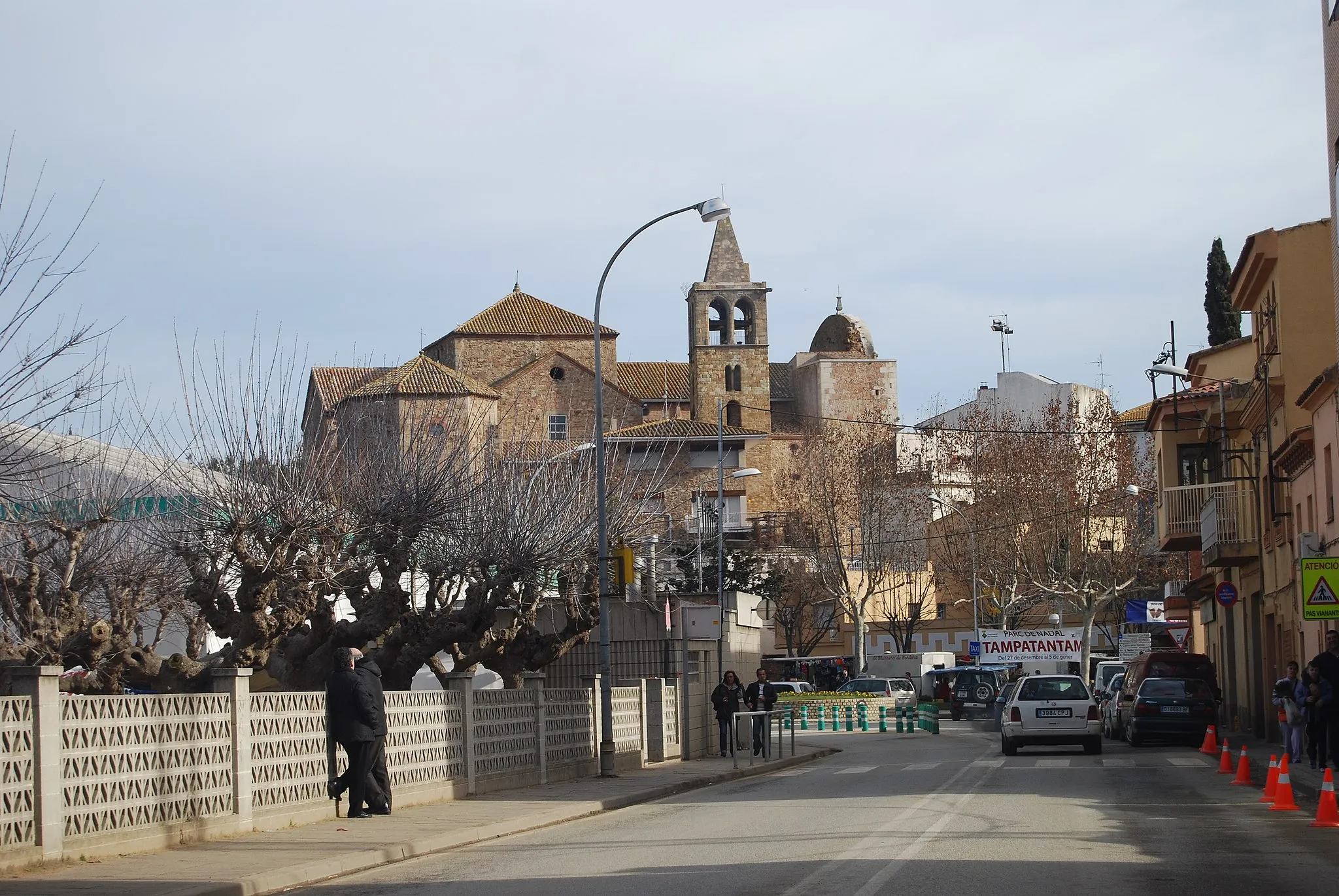 Photo showing: Tordera amb l'església de Sant Esteve i el seu campanar romànic