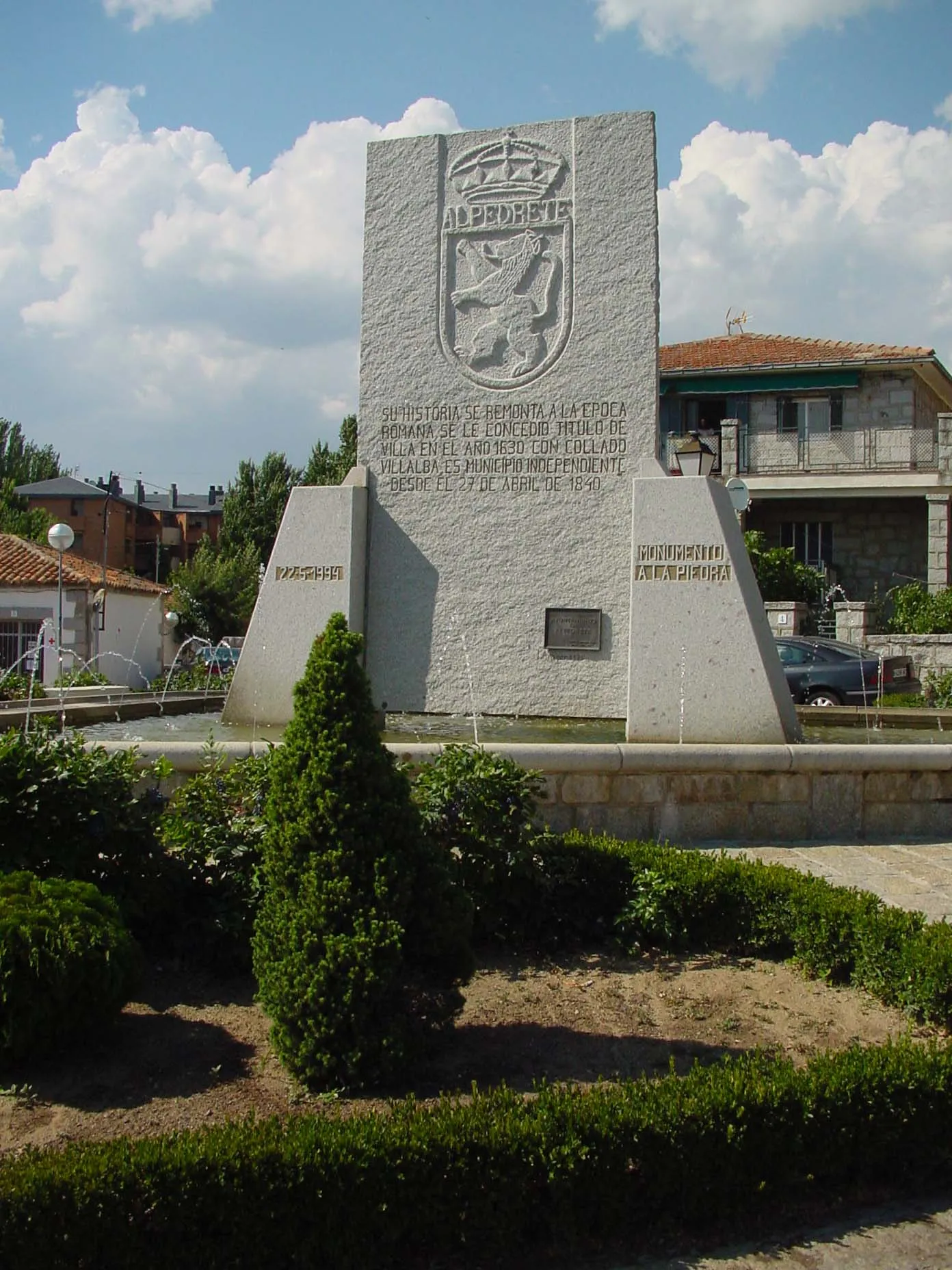 Photo showing: Monumento a la Piedra de Alpedrete.