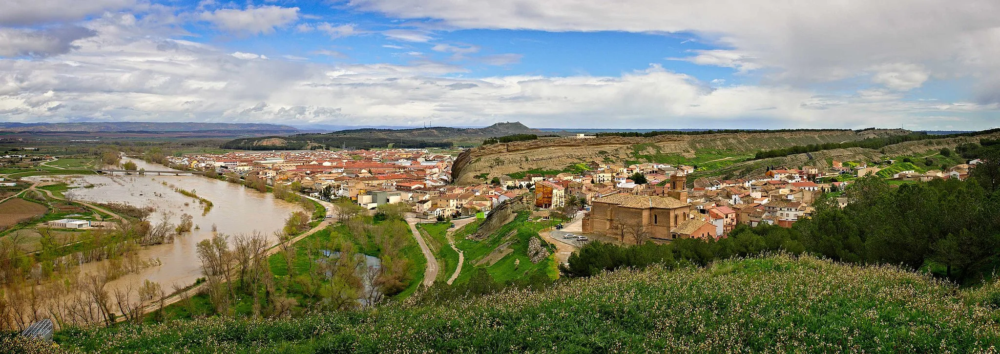 Photo showing: Caparroso general landscape, Navarra, Spain