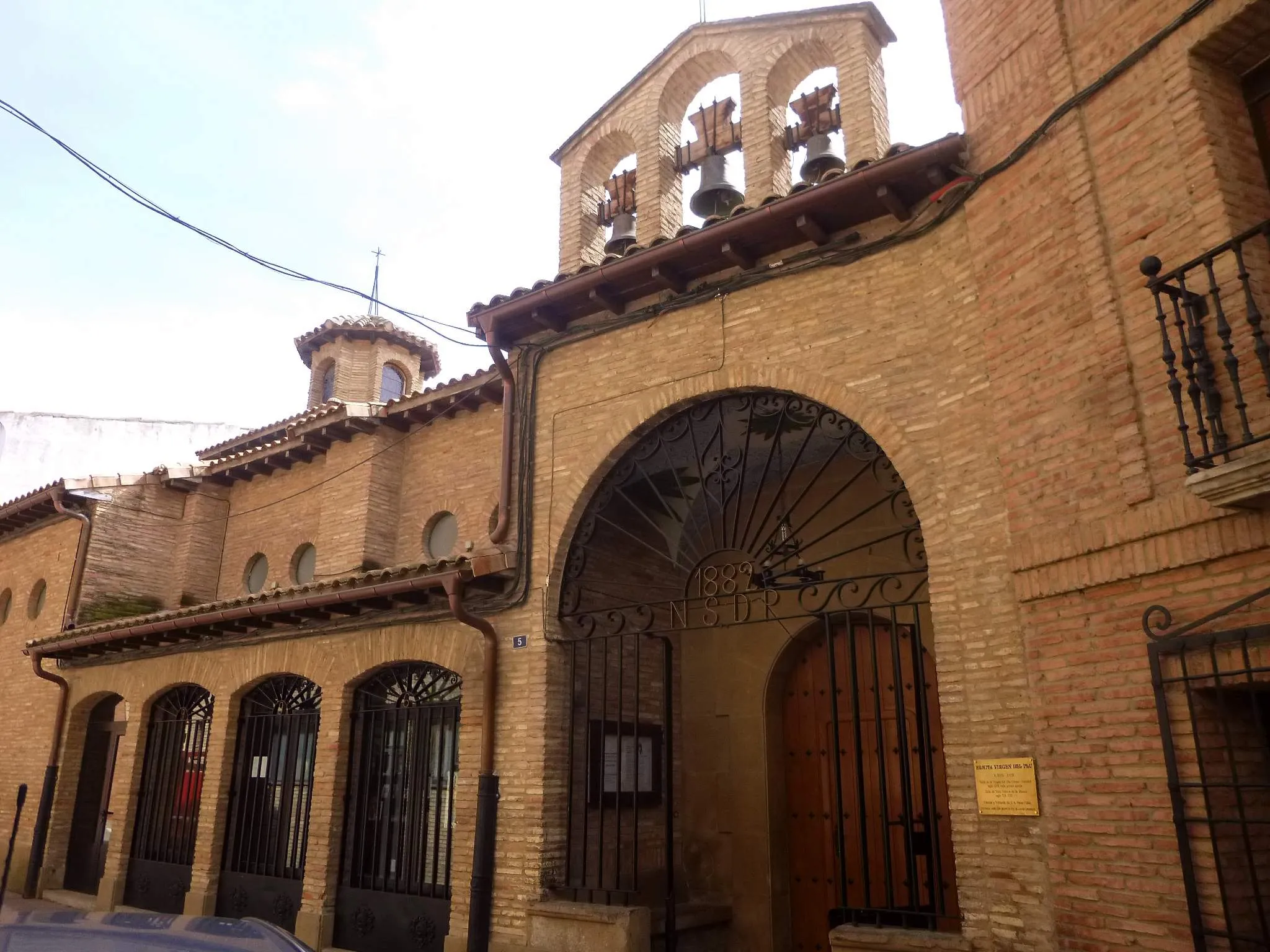 Photo showing: Ermita de la Virgen del Plu (Marcilla, Navarra)