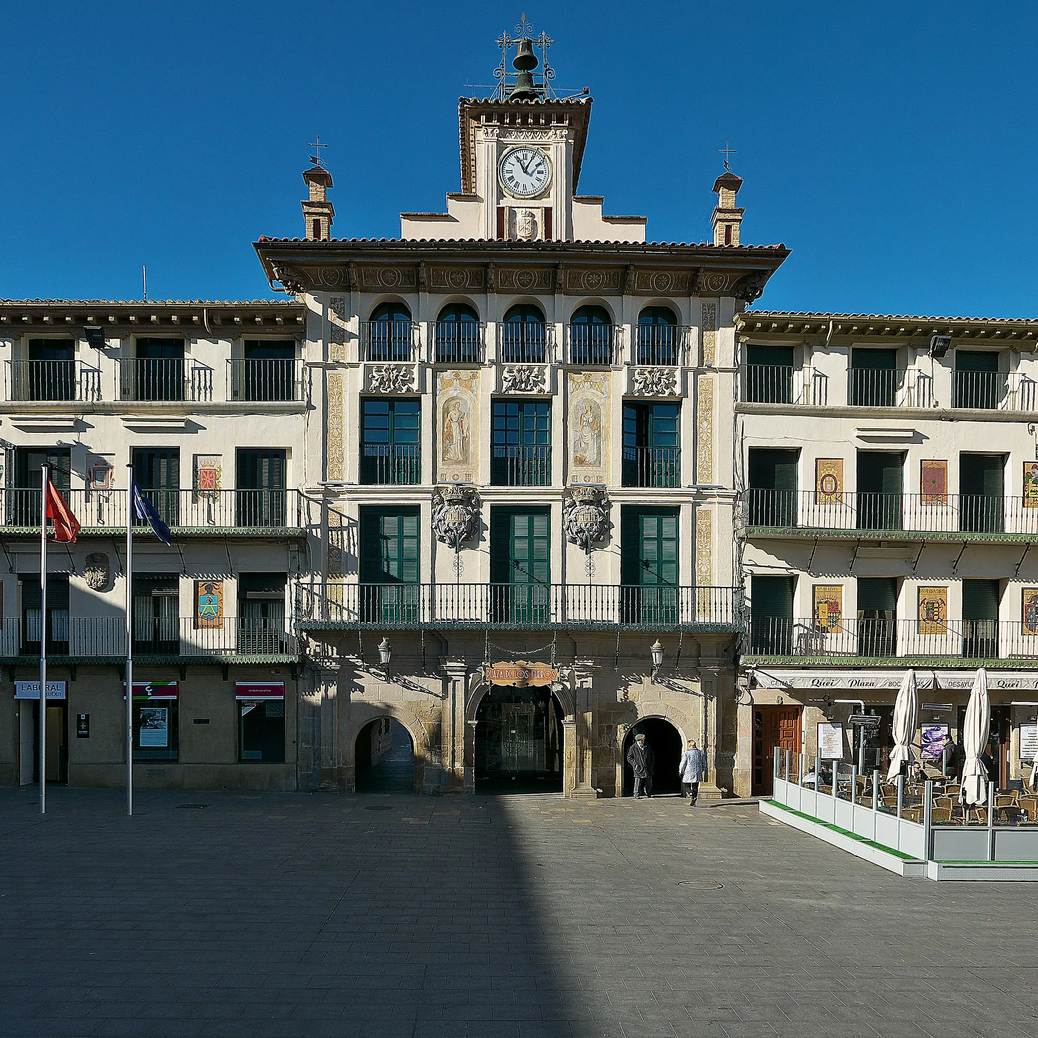 Photo showing: Plaza de los Fueros de Tudela. Antigua plaza de corridas de toros (s. XVII).