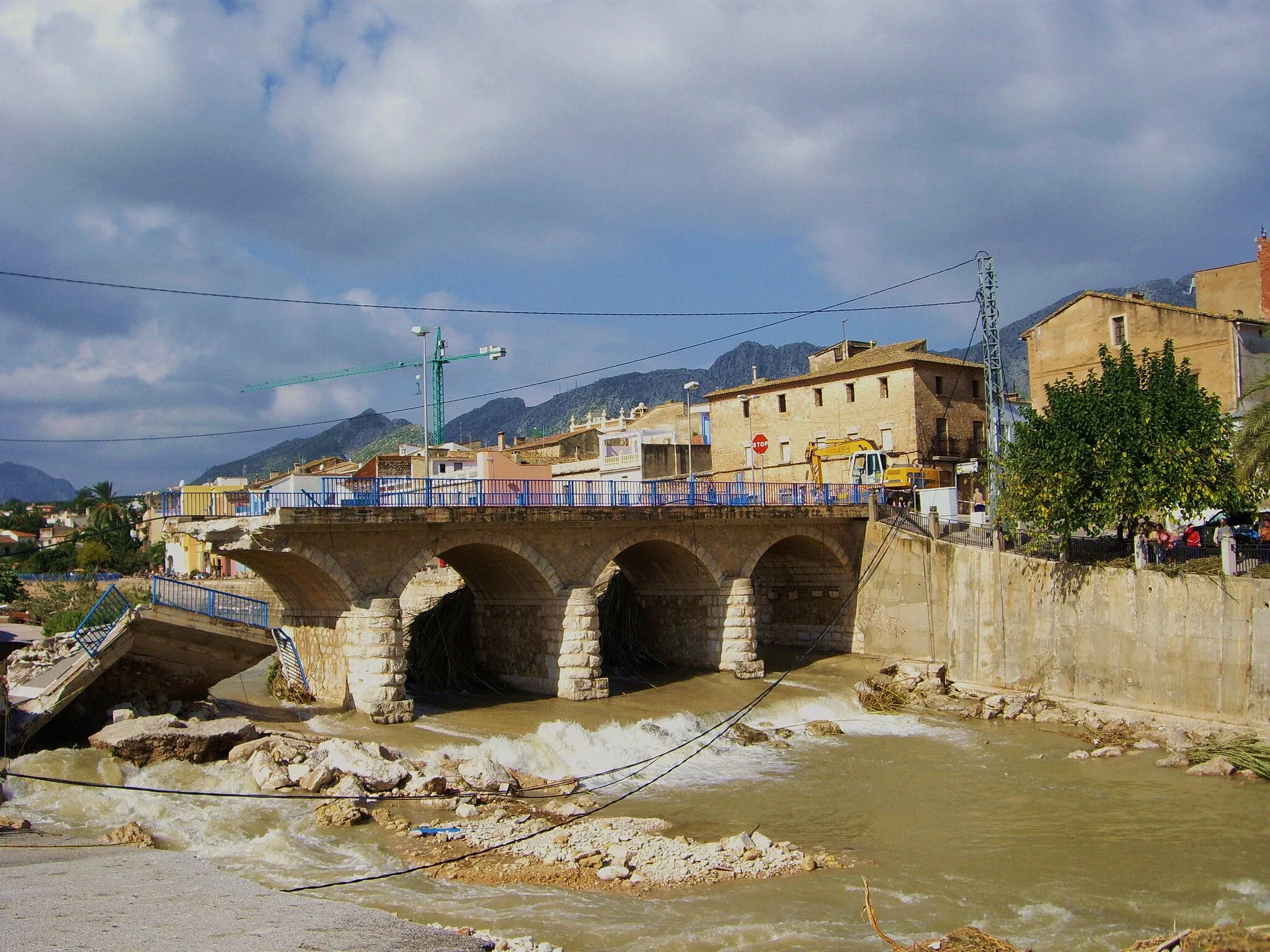 Photo showing: Pont caigut, Beniarbeig octubre de 2007.