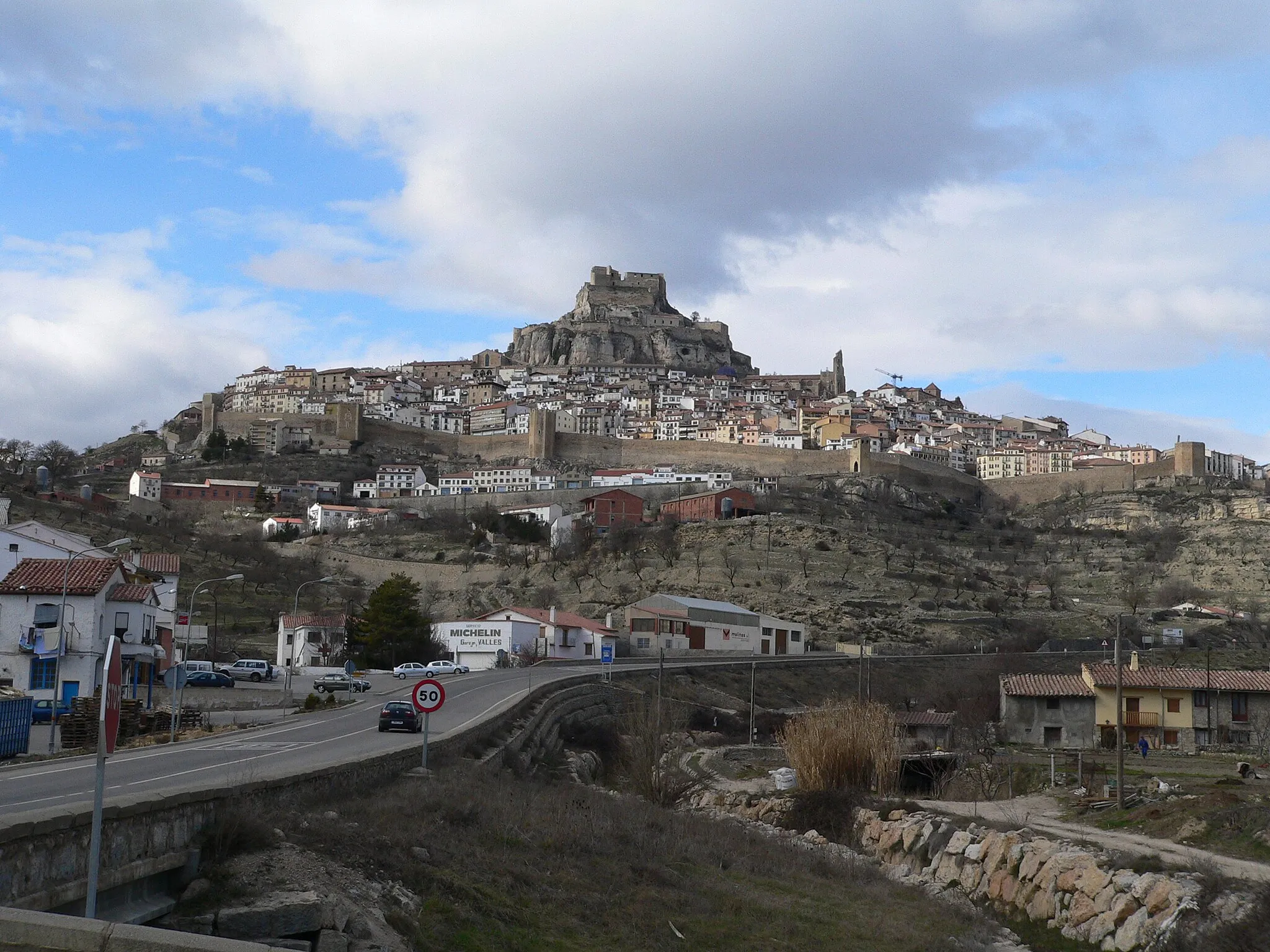 Photo showing: Panoramic view of Morella, España