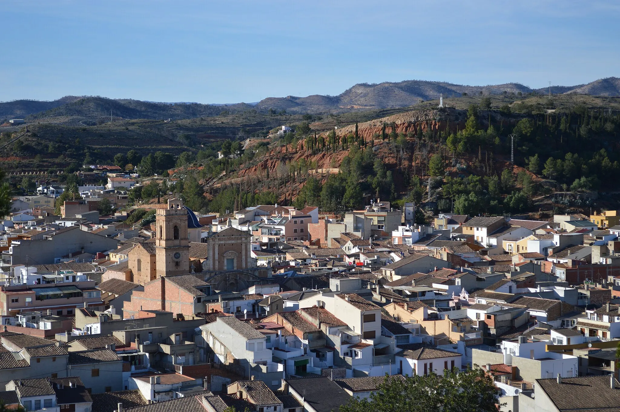 Photo showing: Se trata de una toma del paisaje de pedralba desde la zona de la ermita del pueblo.