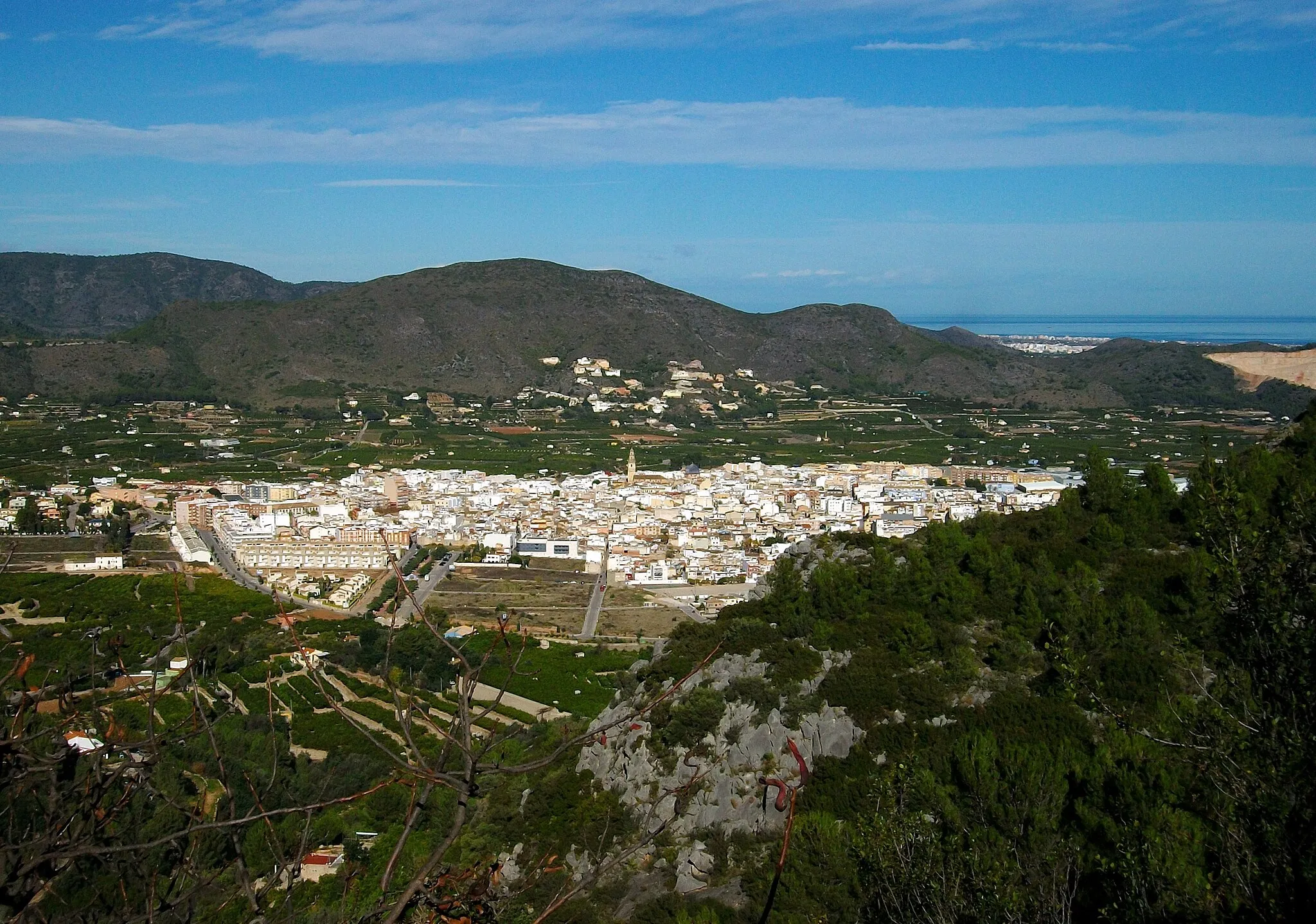 Photo showing: Vista de Pego, Marina Alta, País Valencià.