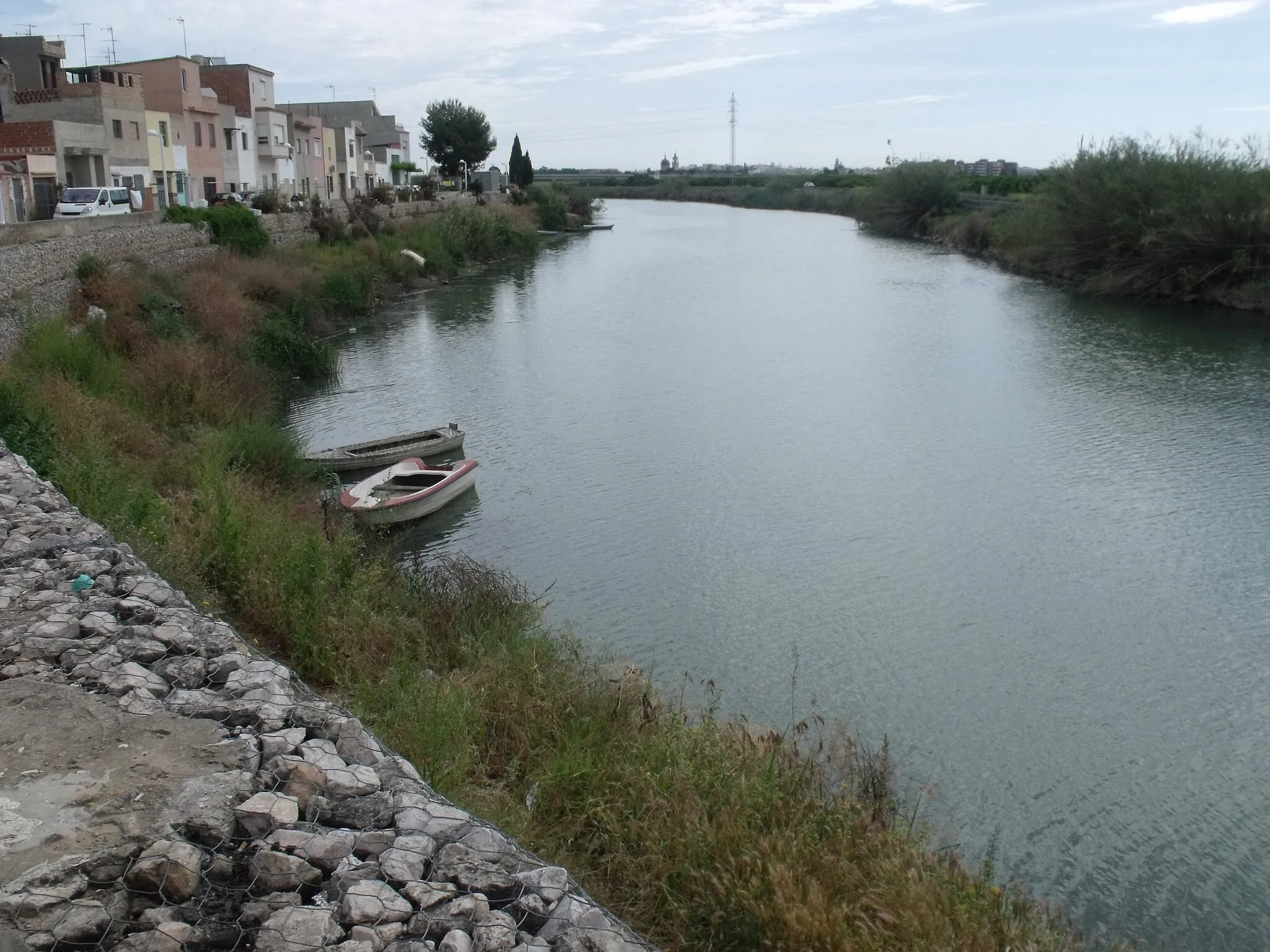 Photo showing: Júcar river between Riola and Sueca.