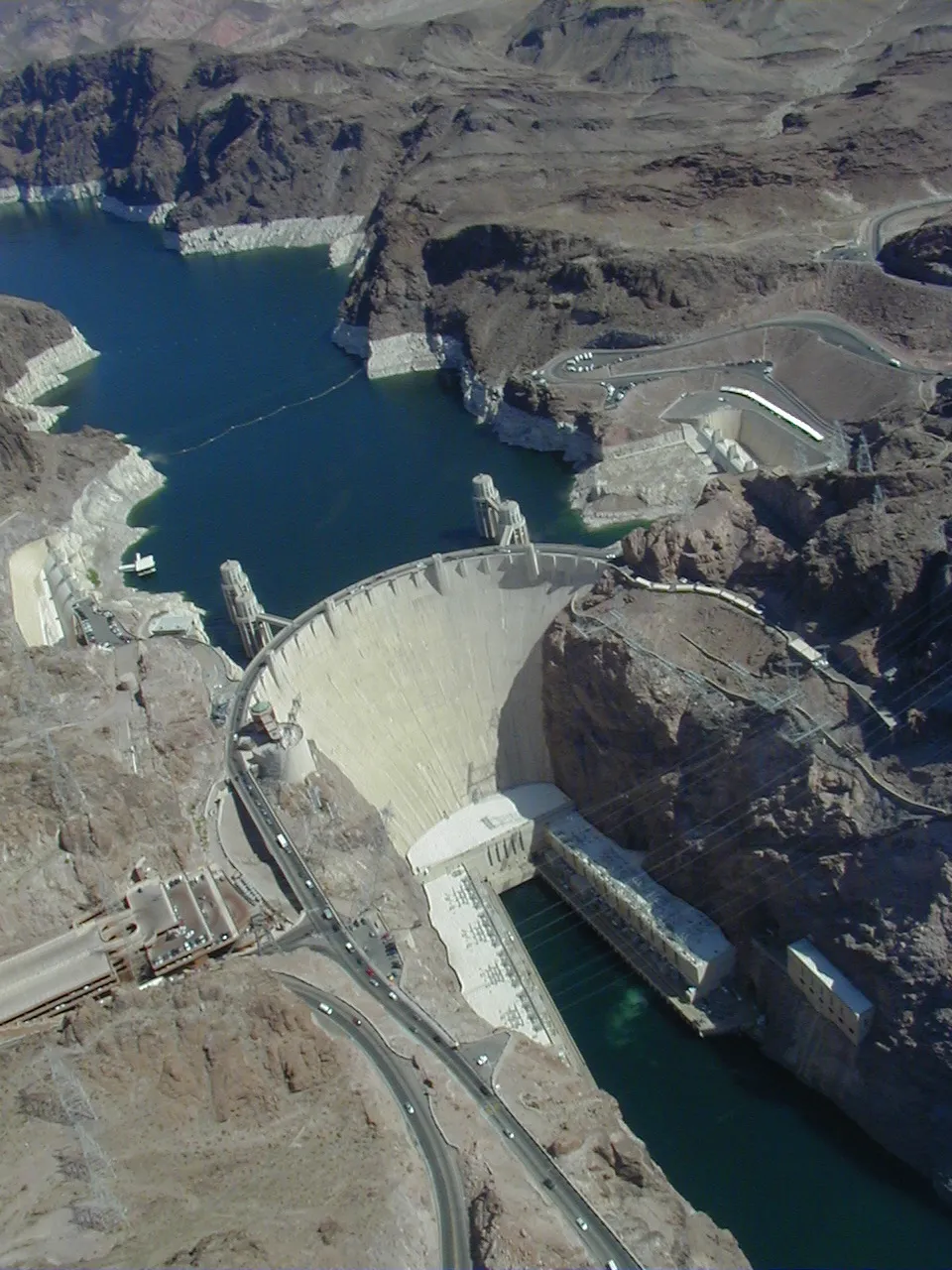 Photo showing: Hoover Dam from the air