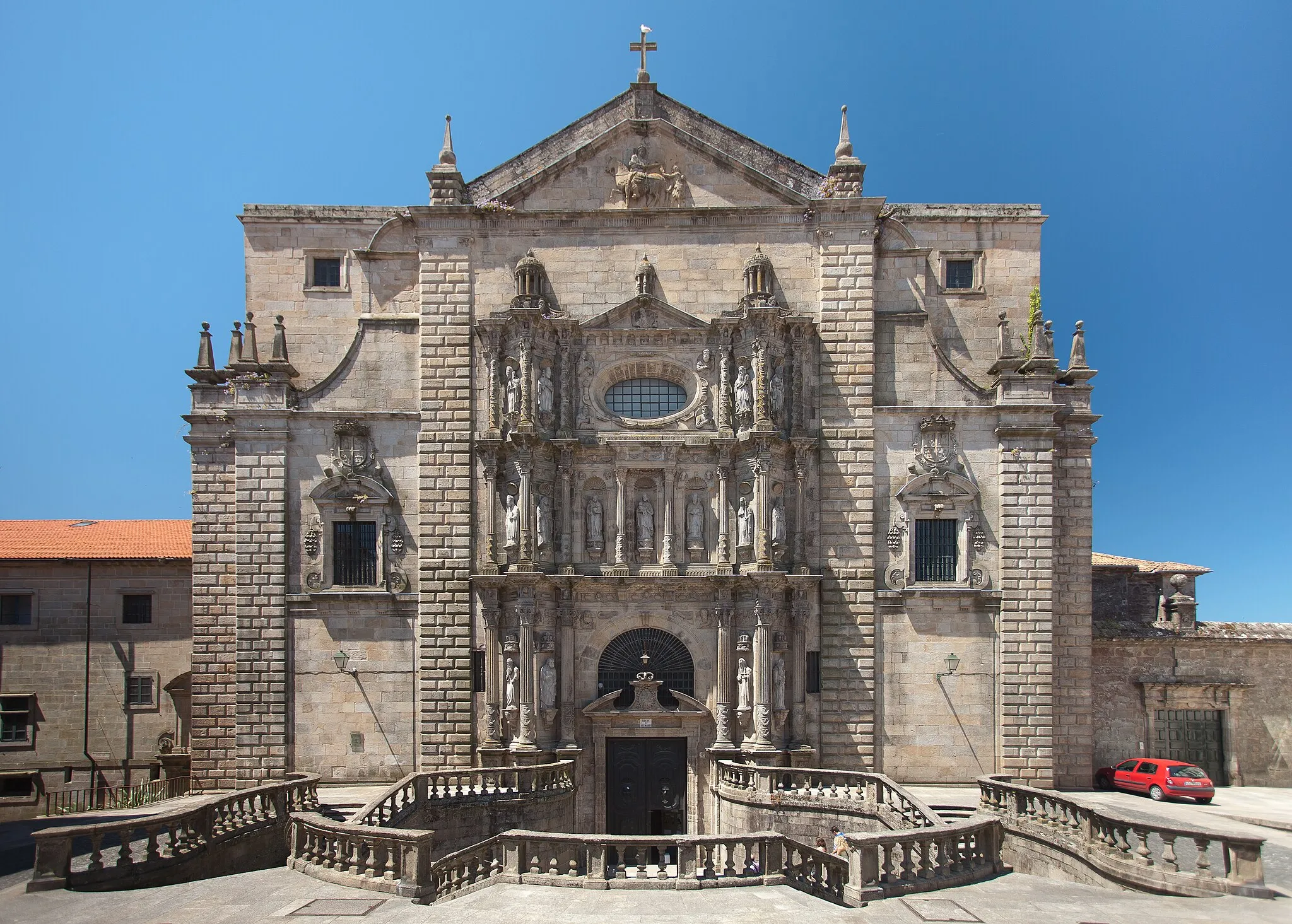 Photo showing: Facade of the Church of the Monastery of San Martiño Pinario, Santiago de Compostela. Galicia