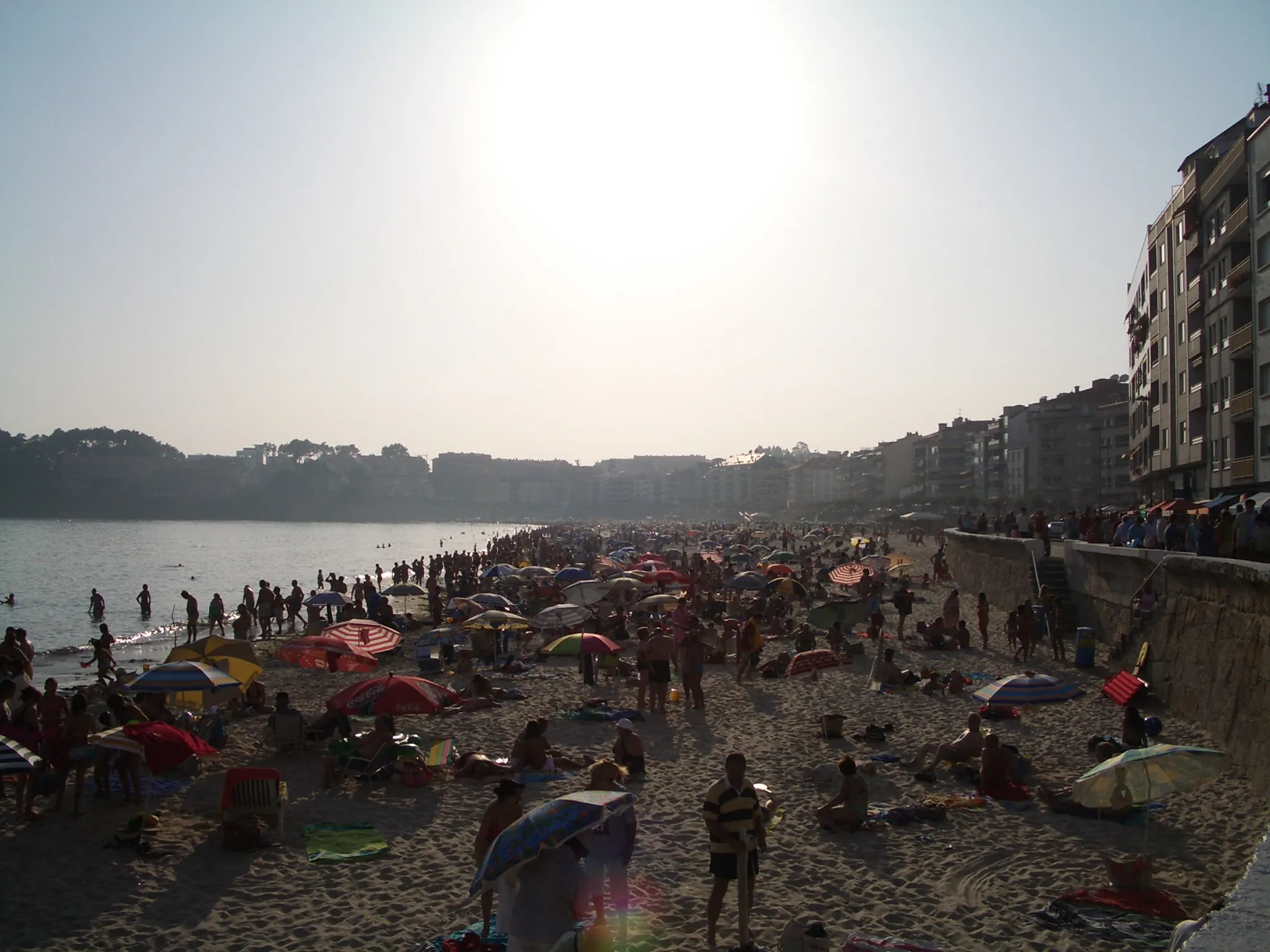 Photo showing: Foto da praia de Silgar en Sanxenxo (Galiza)