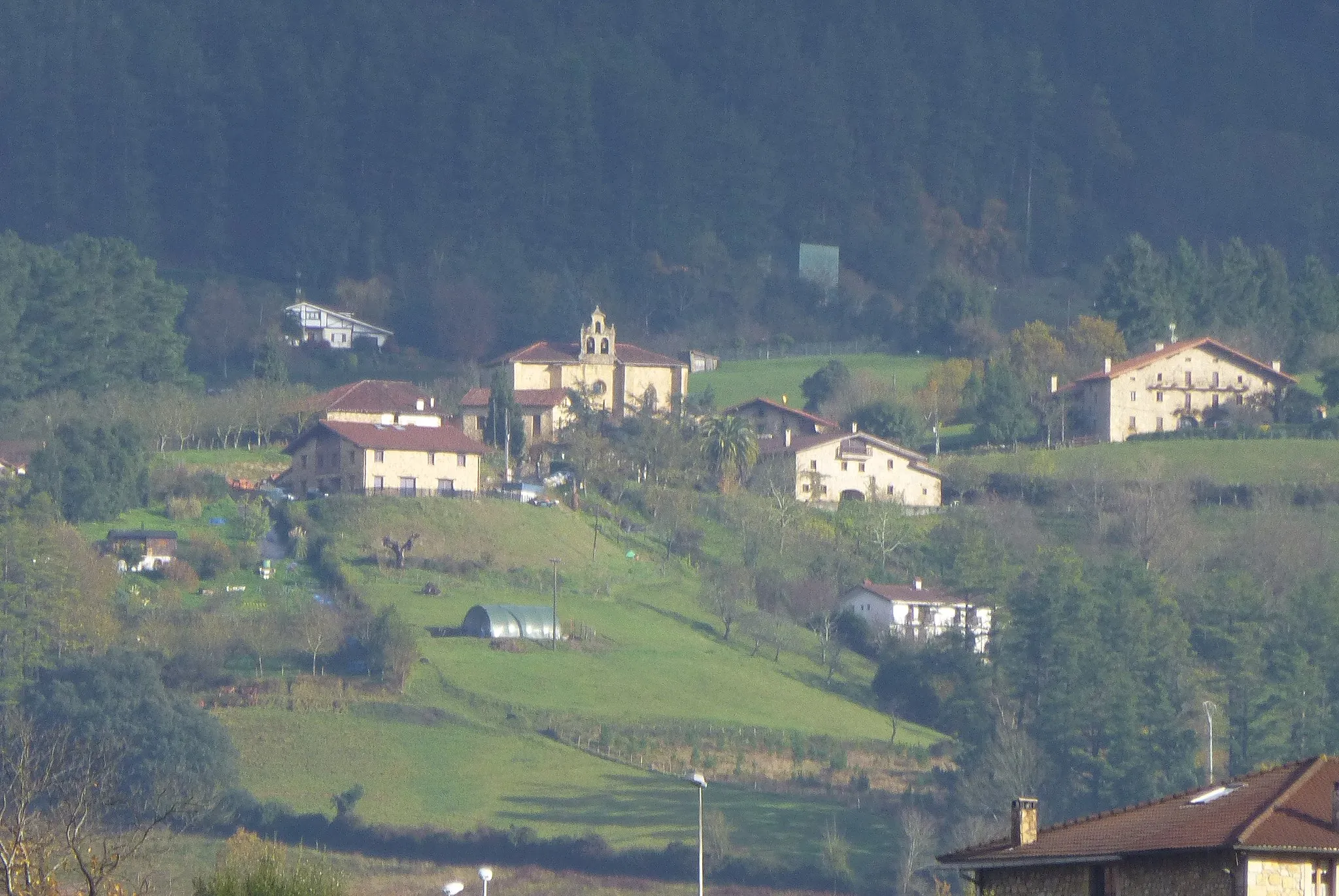 Photo showing: Vista general del barrio Andikona de Berriz en Bizkaia,  País Vasco (España)