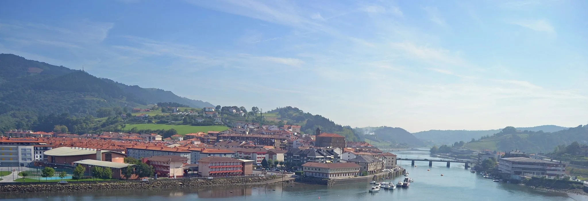 Photo showing: Panoramic view of Orio. Gipuzkoa, Basque Country.