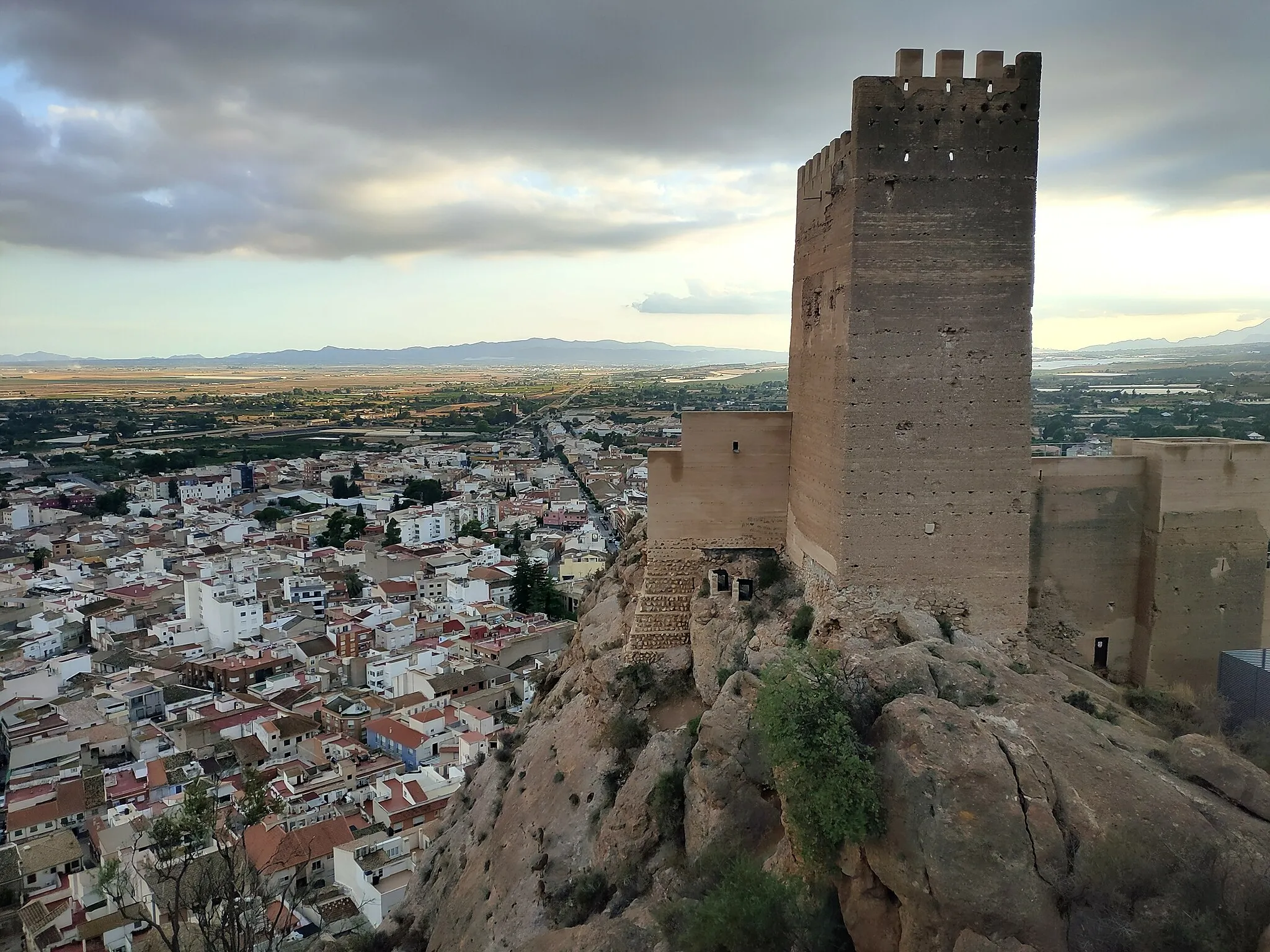 Photo showing: Castillo y casco urbano de Alhama de Murcia