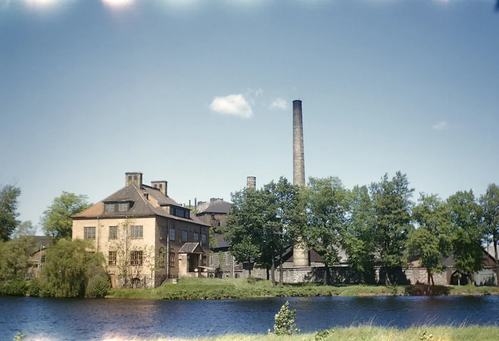 Photo showing: Forsbacka ironworks at Gavleån (or Gävelån) River