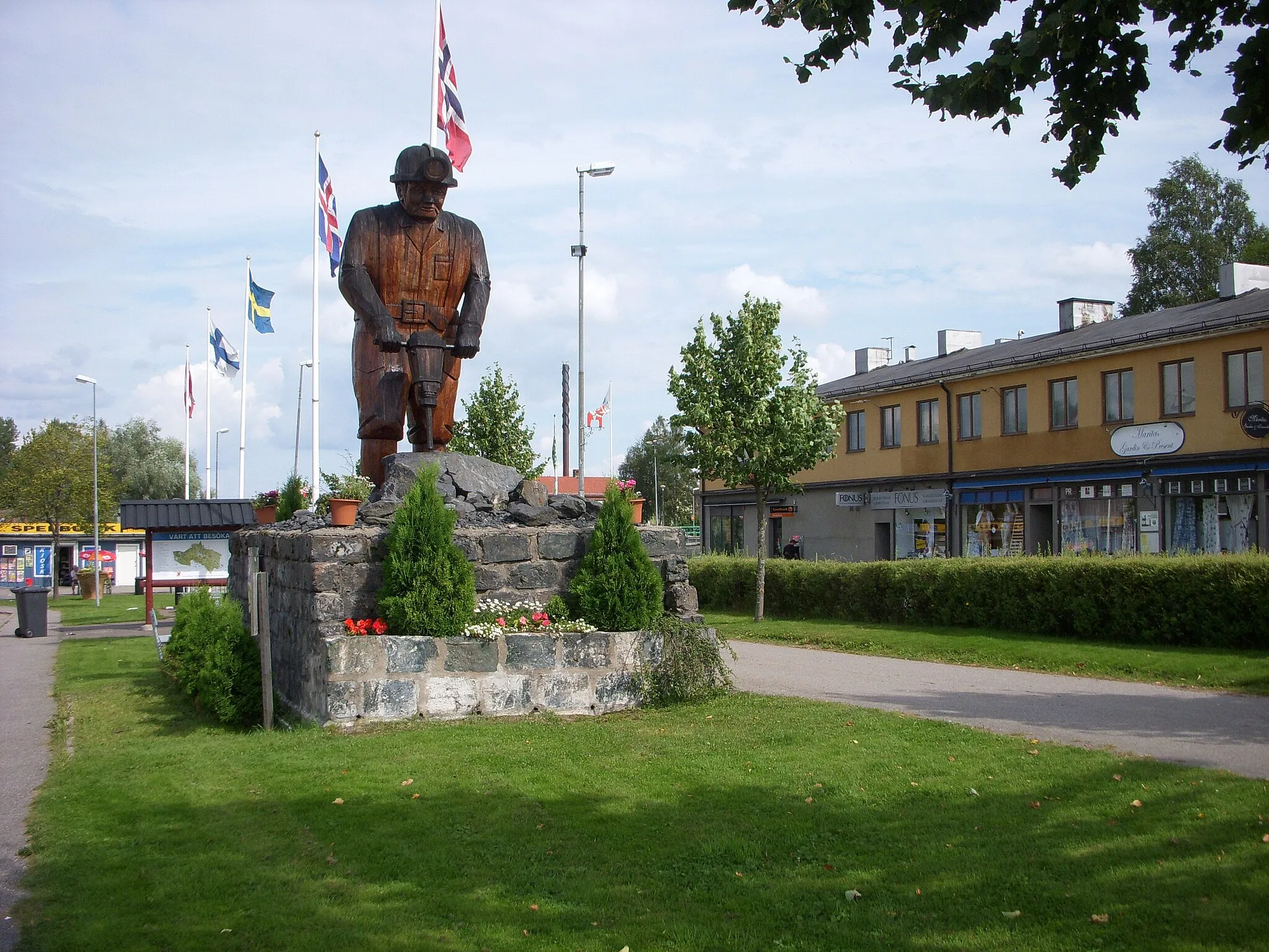 Photo showing: Grängesberg, "Skutborraren" av Vilhelm Asplund