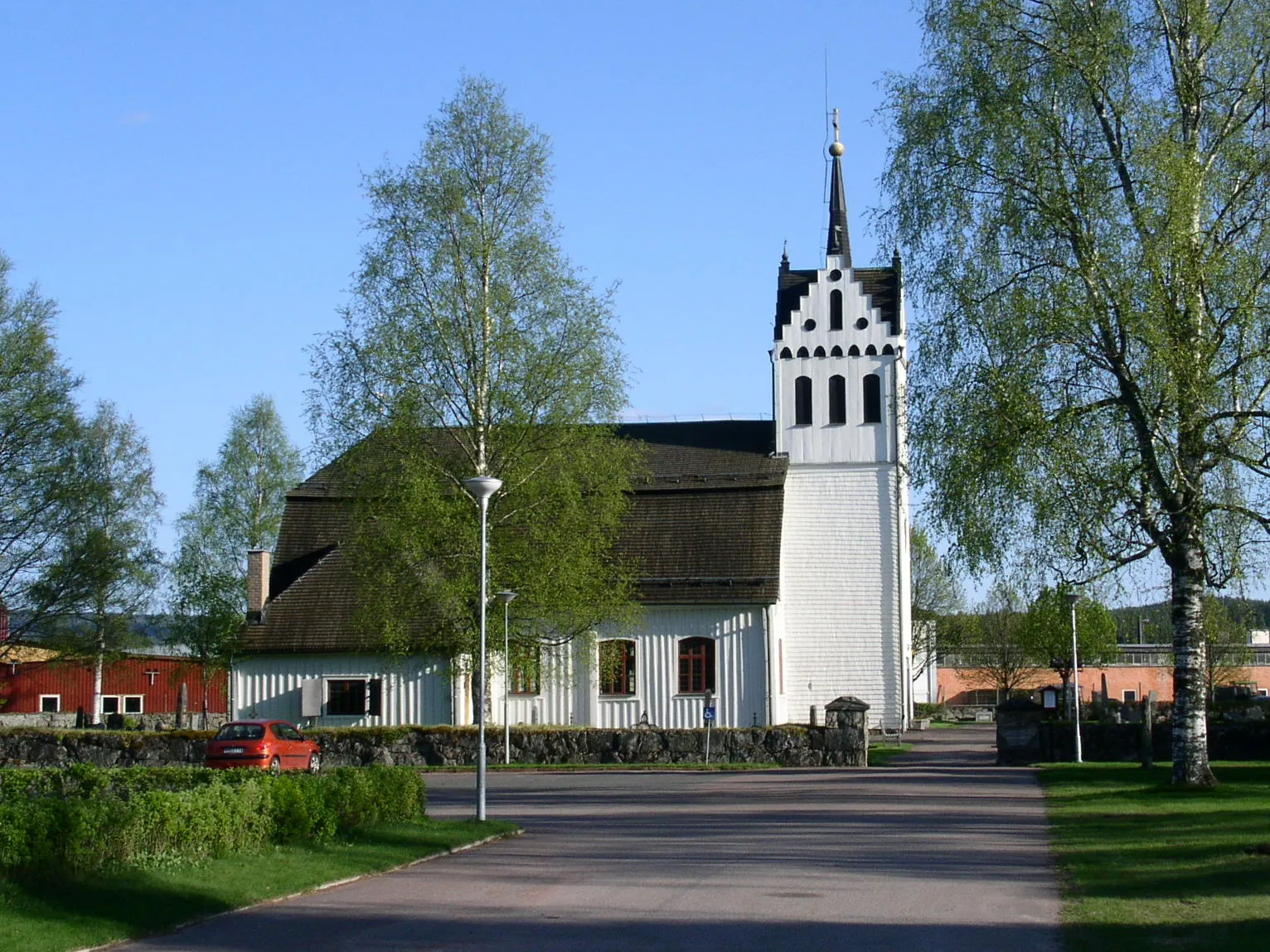 Photo showing: Mockfjärds kyrka från norr