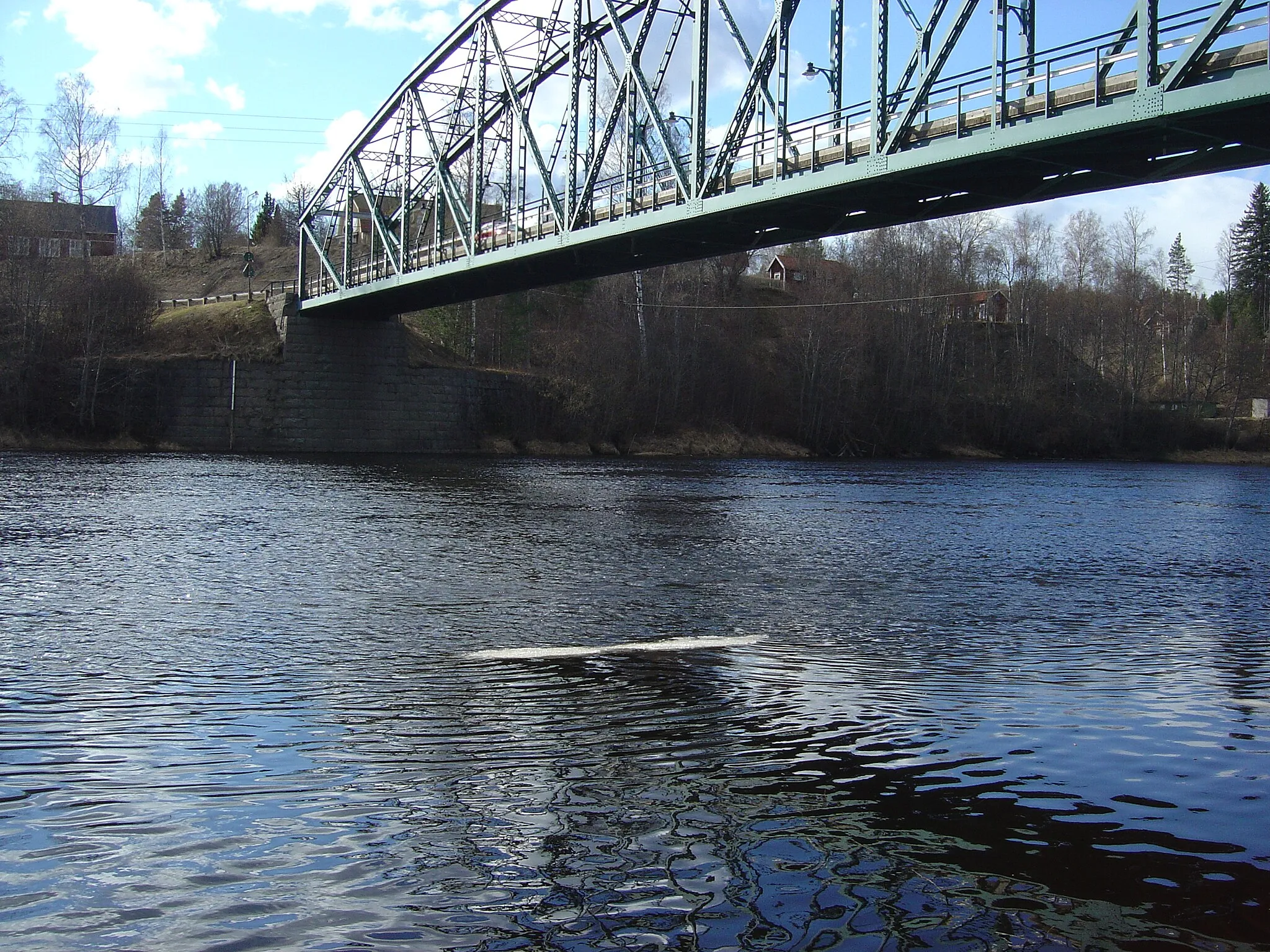 Photo showing: Den sista isen, Klarälven Munkfors kommun i Värmland