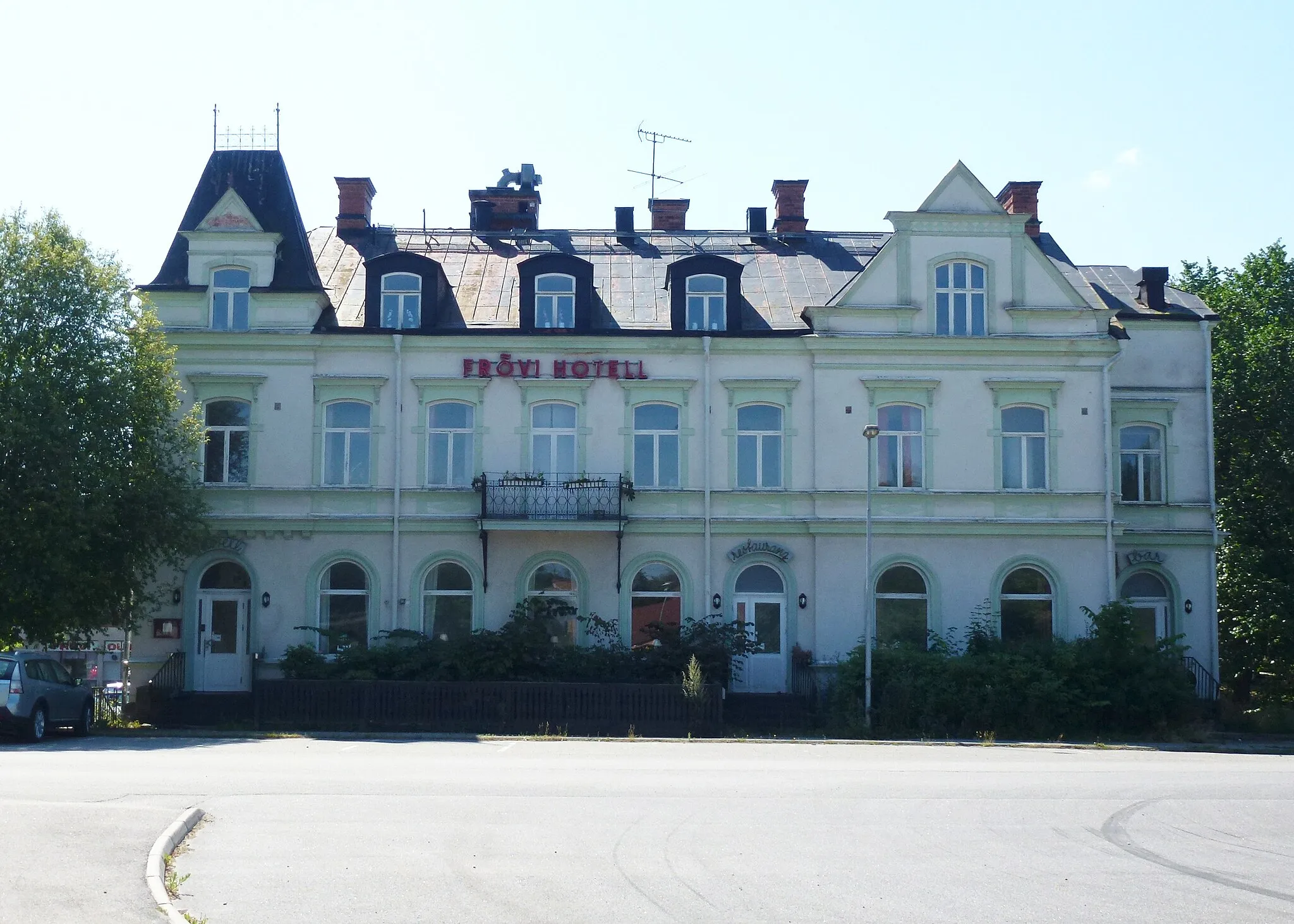 Photo showing: Frövi hotell  vid järnvägsstationen