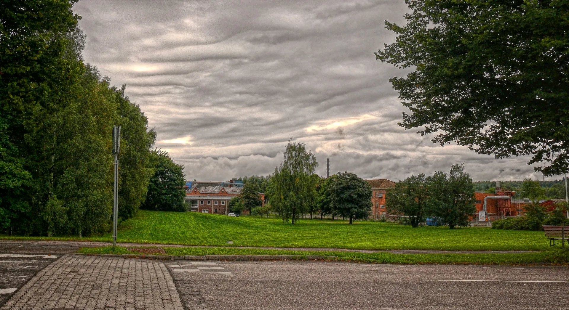 Photo showing: Panorama zakładów metalowych w Kolsva, Szwecja