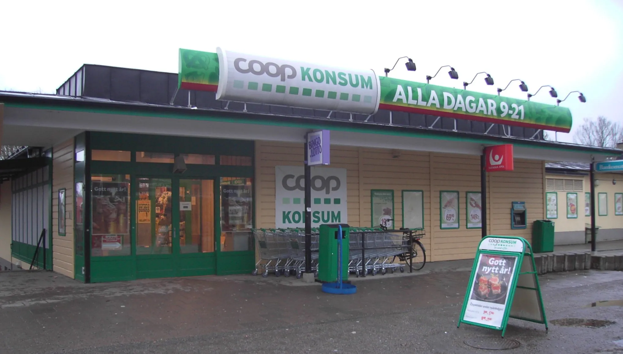 Photo showing: Konsum grocery store in Krokek, Östergötland, Sweden