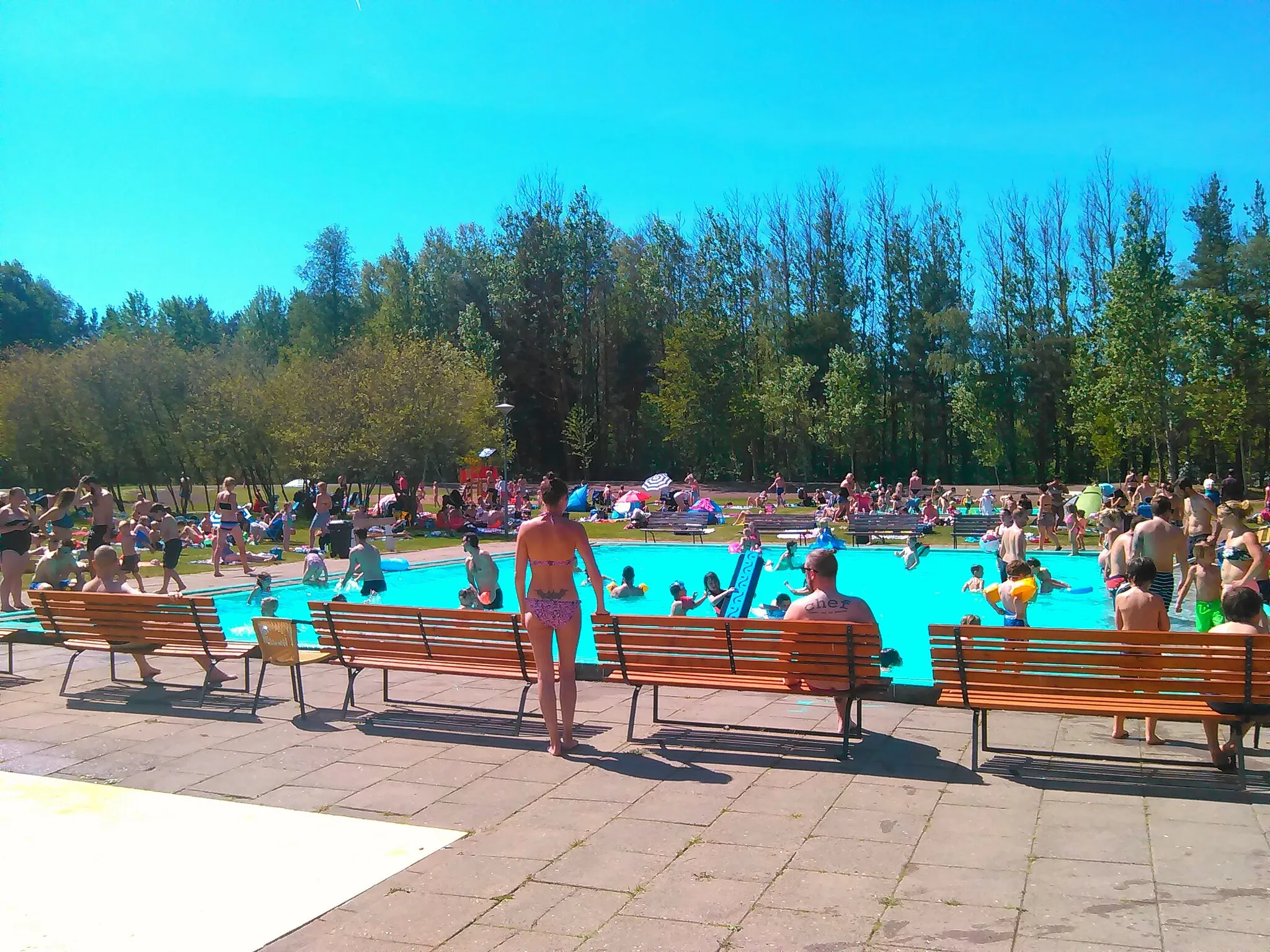 Photo showing: Utomhusbadet Himnabadet den 27 Maj 2017.