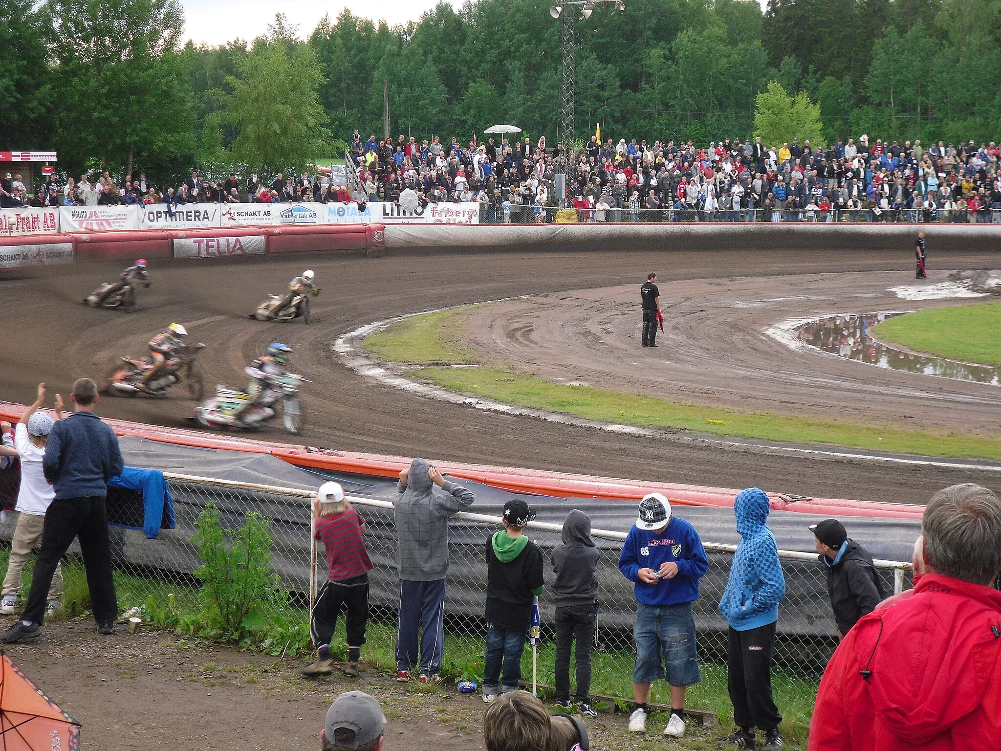 Photo showing: Speedway at Dunteberget, Motala, Sweden.