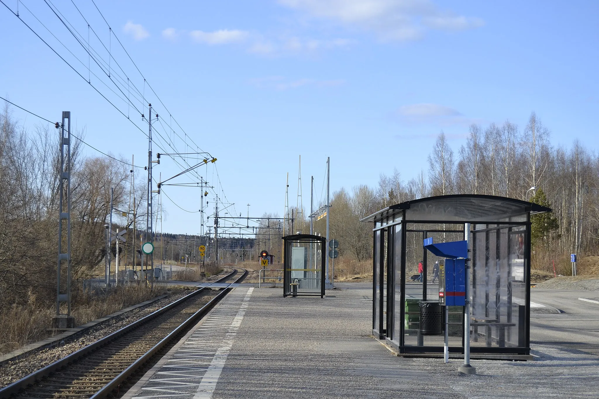 Photo showing: Storå station i nordlig riktning