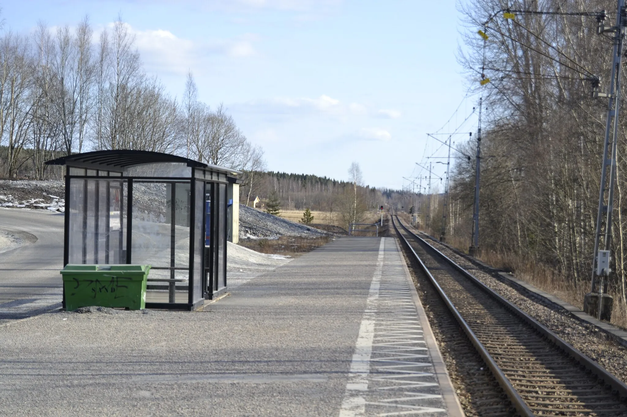 Photo showing: Storå station med vy mot syd