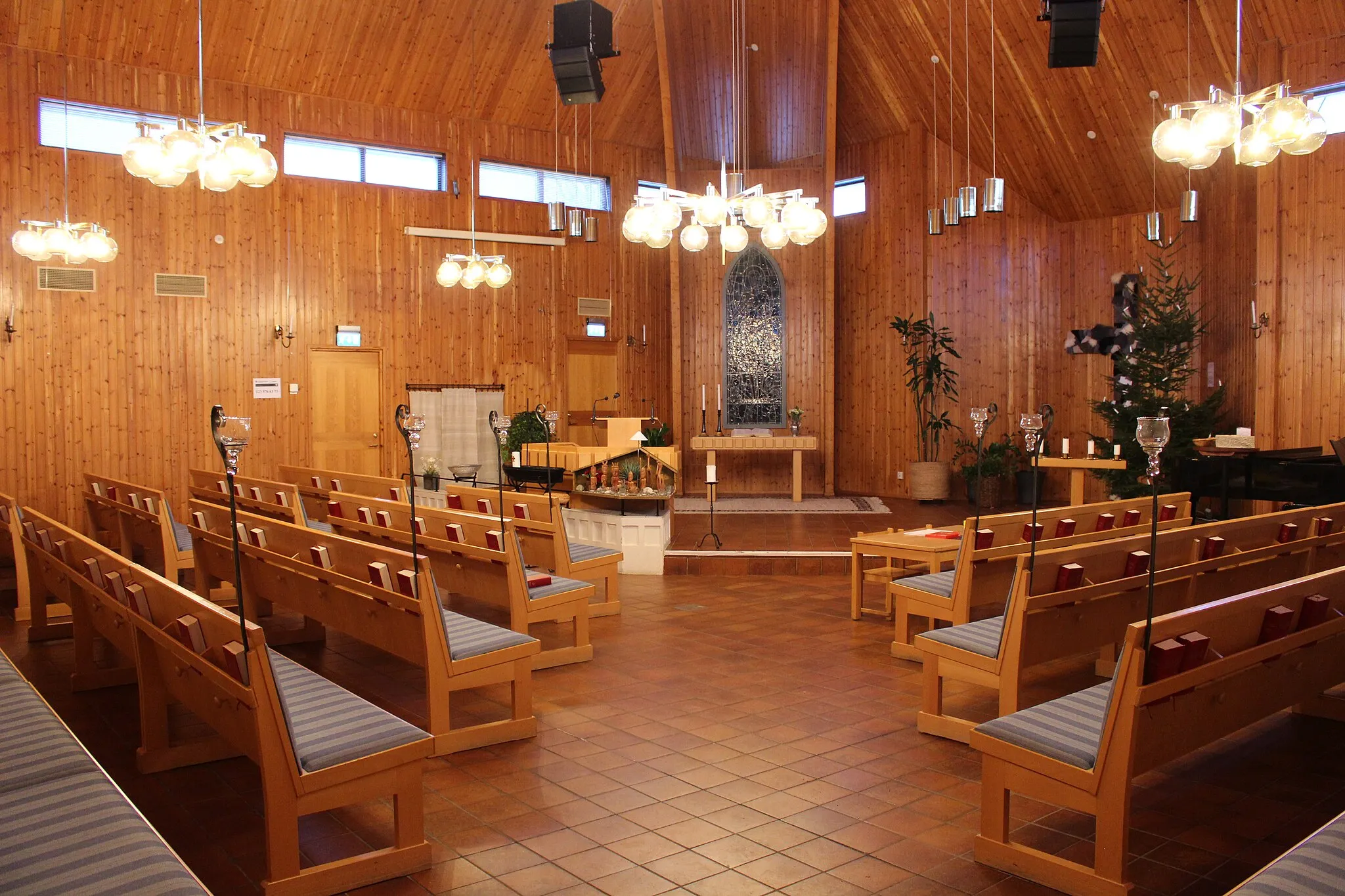 Photo showing: Kyrkorum i Lyckebokyrkan i Storvreta.
