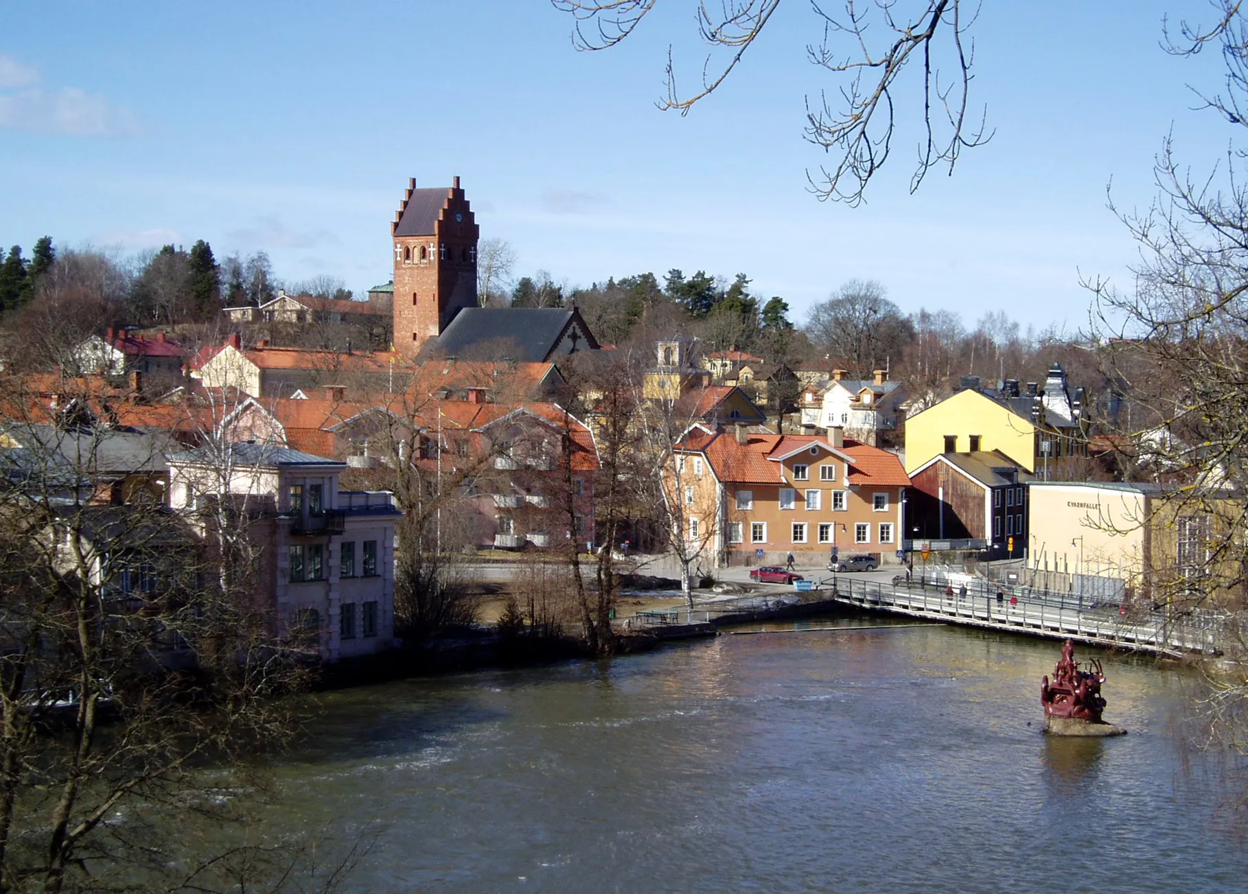 Photo showing: Torshälla, view over the city center