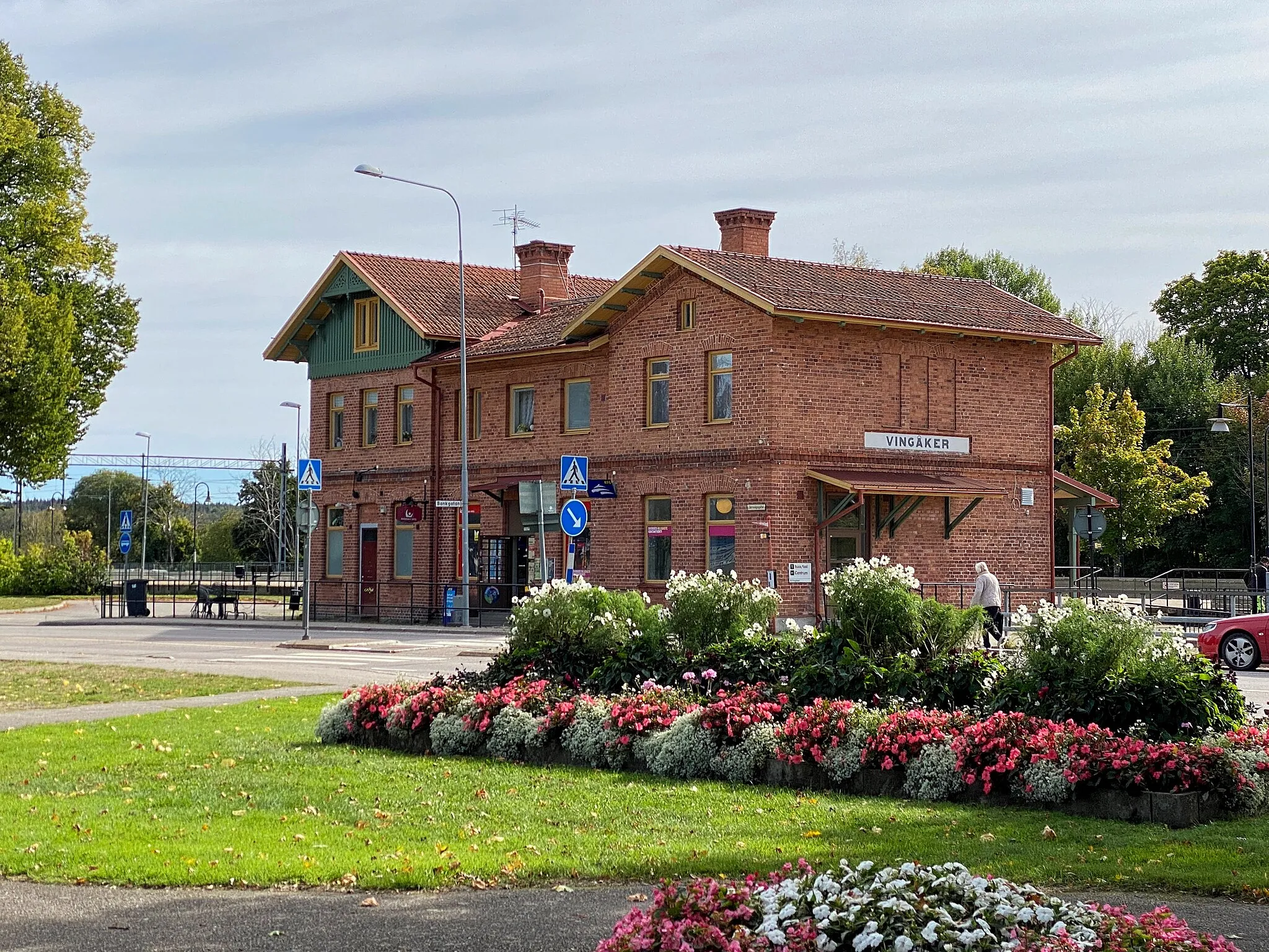 Photo showing: Vingåkers station september 2021.