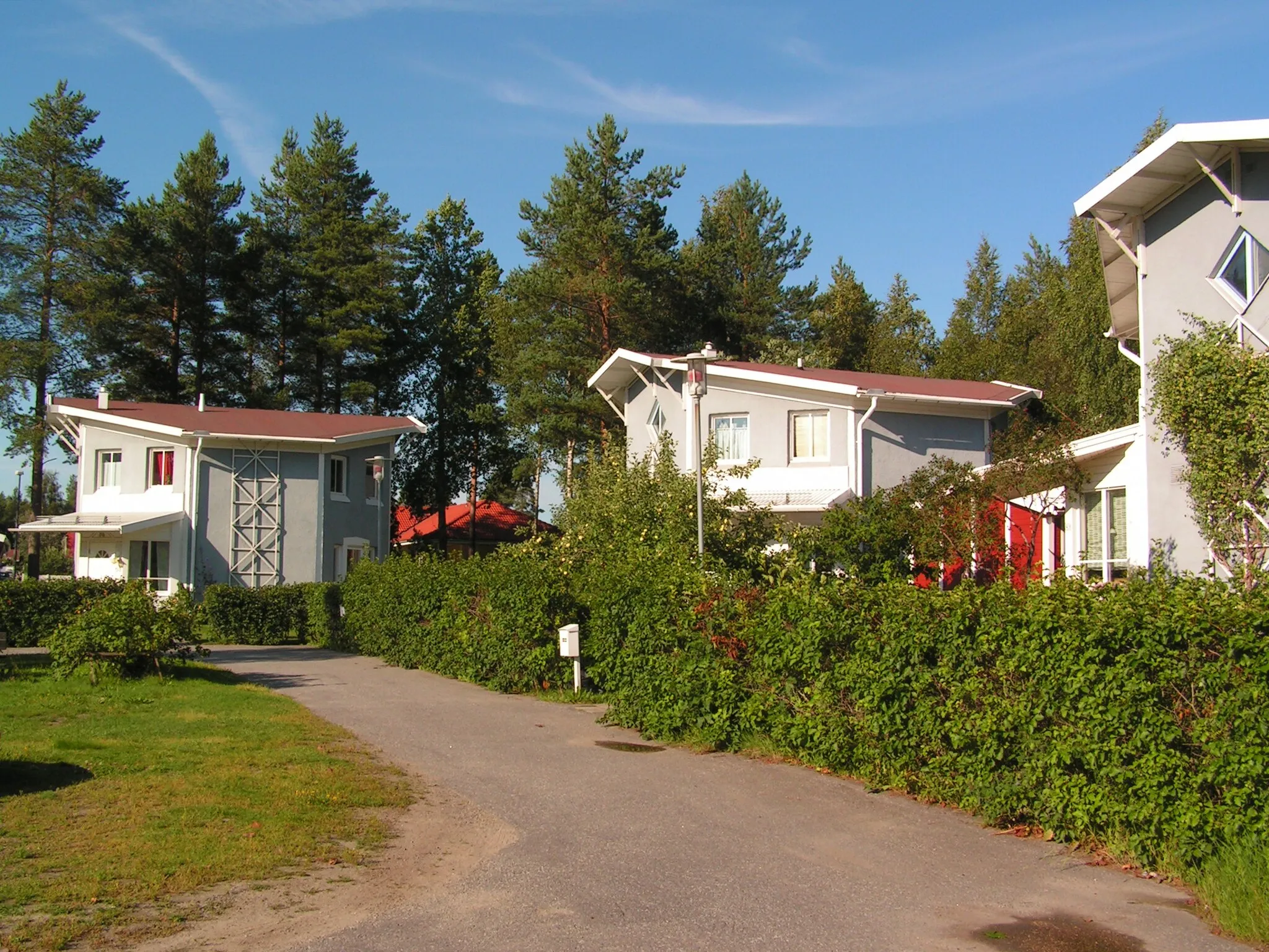 Photo showing: Octagon houses in Ersmark, Umeå, Sweden