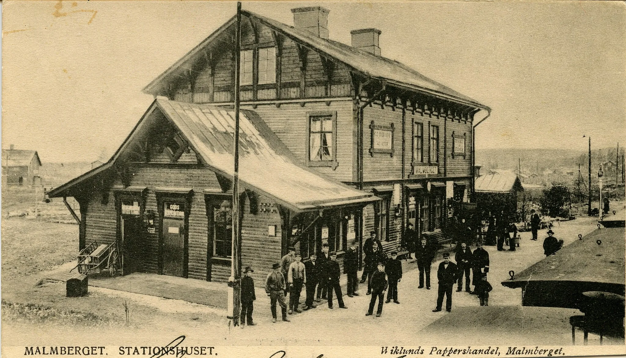 Photo showing: The train station in Malmberget
