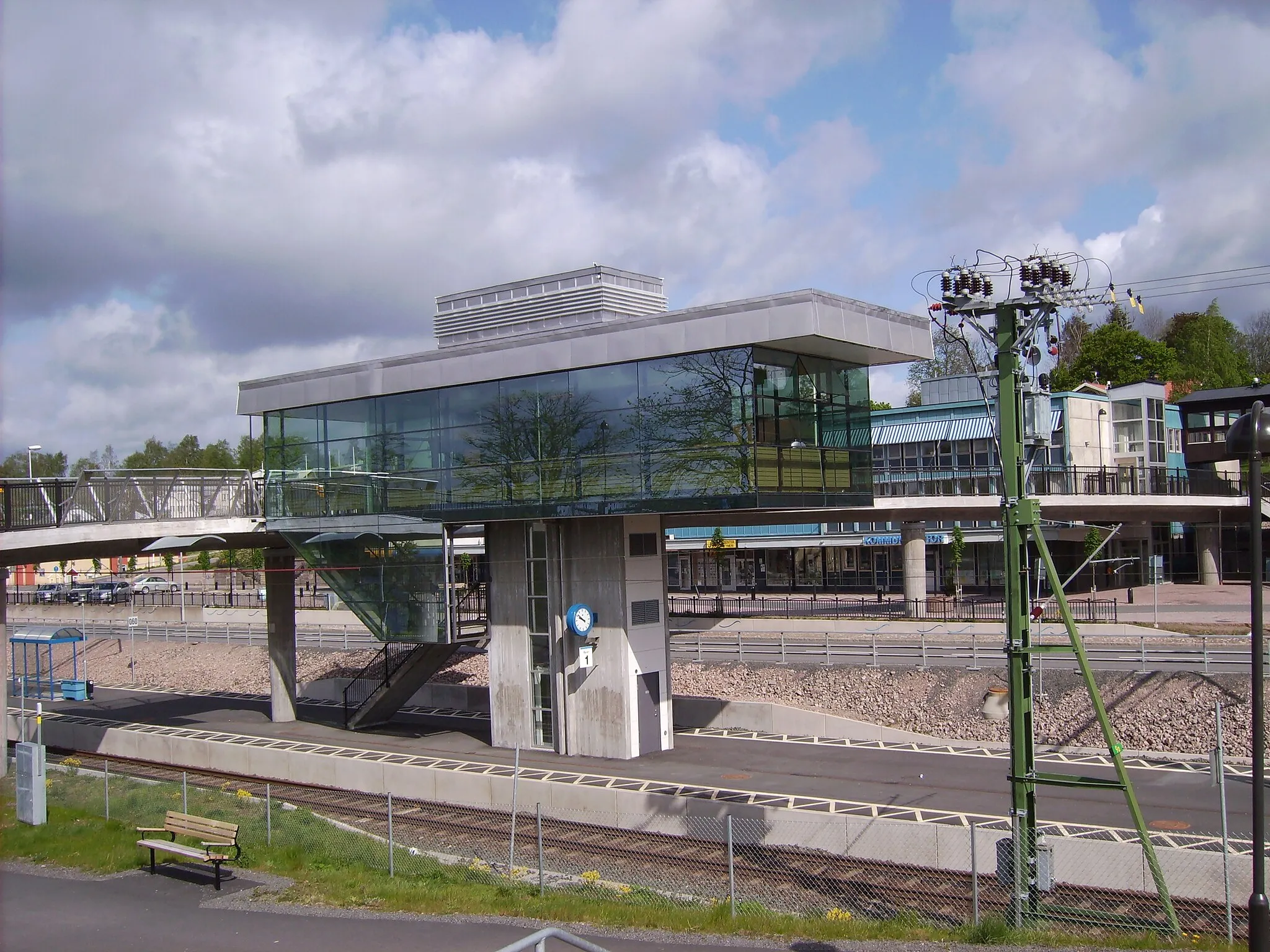 Photo showing: The railway station in the municipality Mullsjö in Sweden.