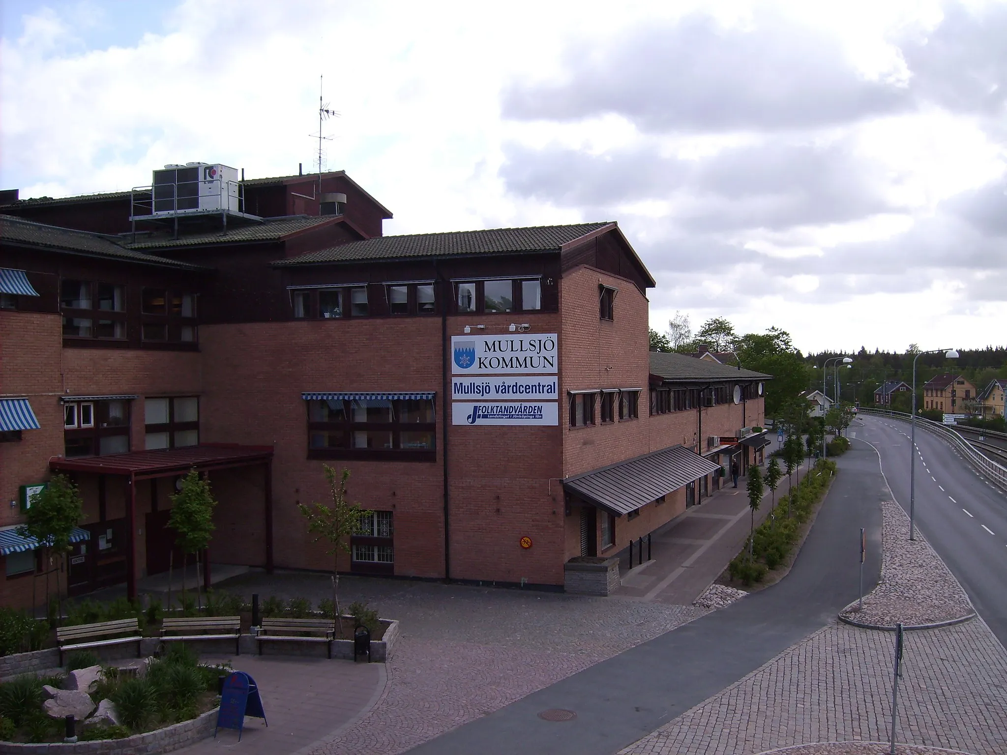 Photo showing: Mullsjö town hall, Mullsjö Municipality, Jönköping County, Västergötland, Sweden.