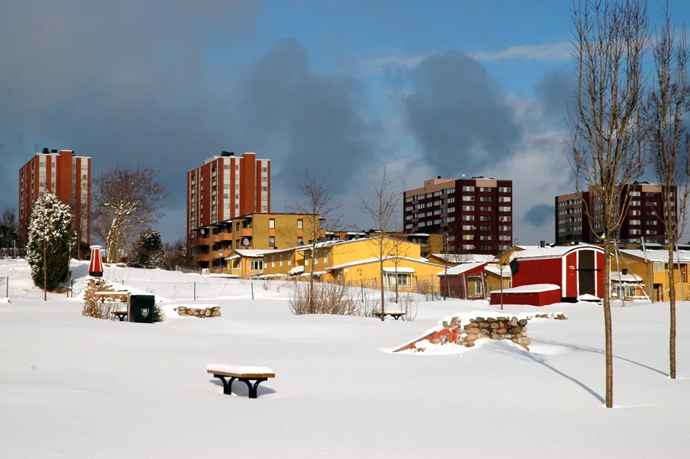 Photo showing: Akalla - a suburb of Stockholm.

Photograph by Henryk Kotowski