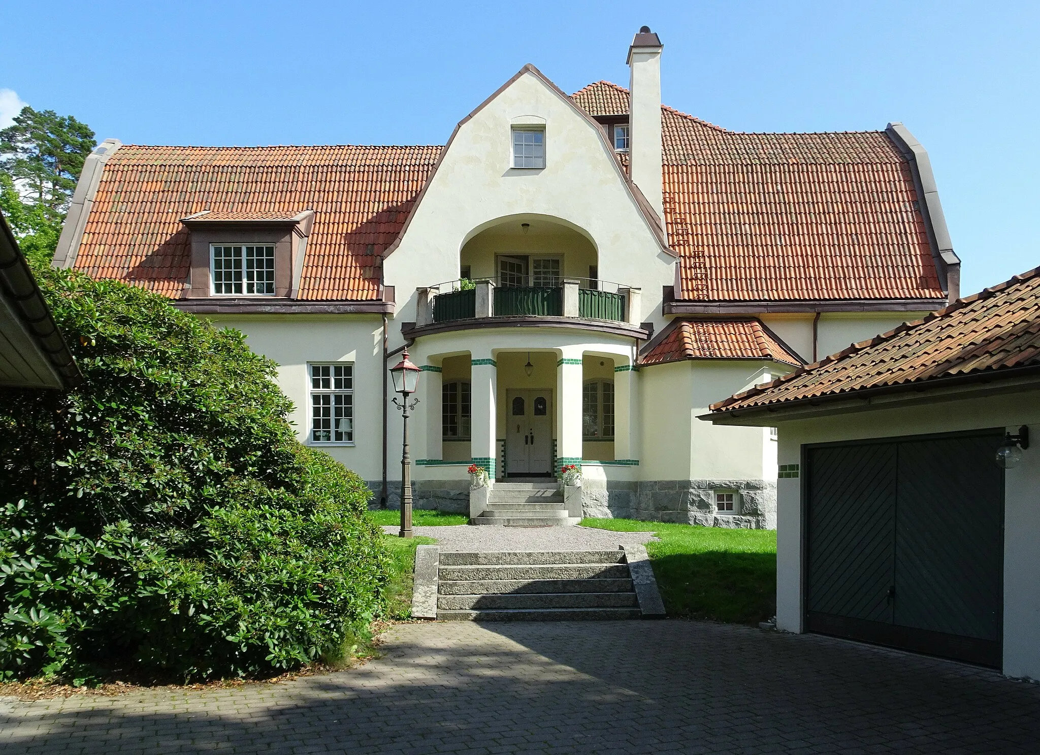 Photo showing: Abeniuska Villan, Brevik, Lidingö, byggår 1910, arkitekt  Ferdinand Boberg och Bror Almquist på uppdrag av Allan Abenius.