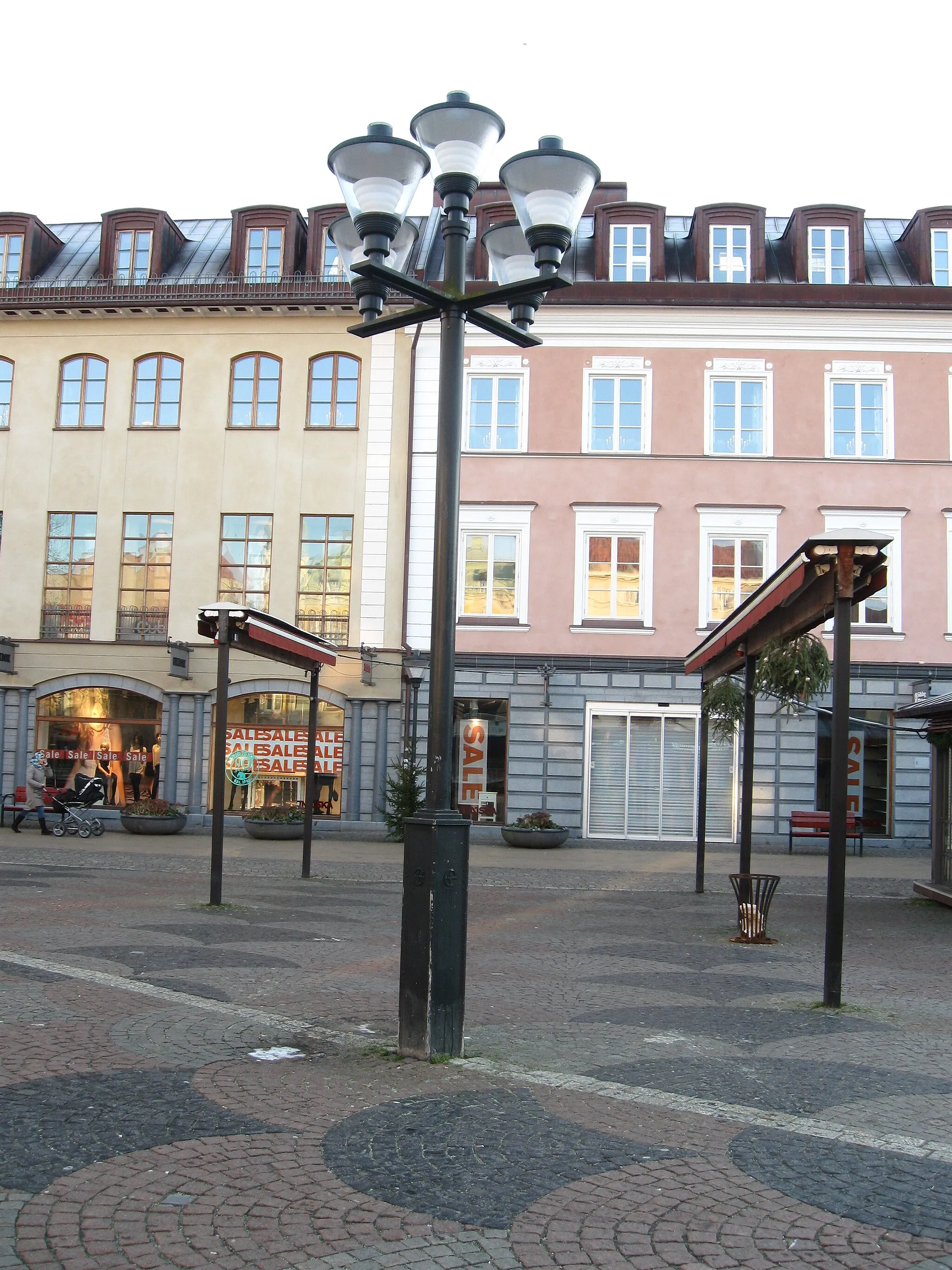 Photo showing: Lilla Torg - a central square of Kristianstad