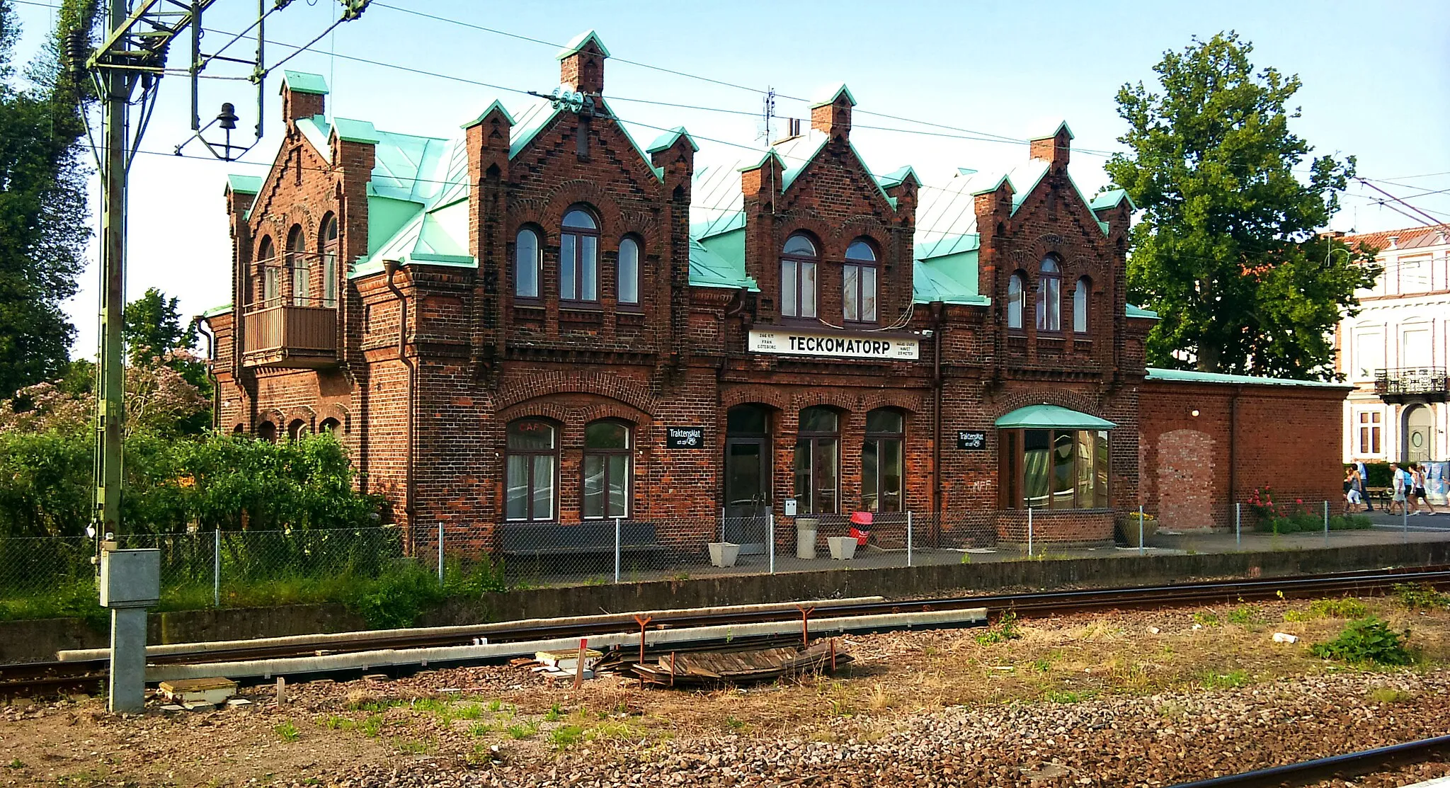 Photo showing: Teckomatorps stationshus, numera kafé