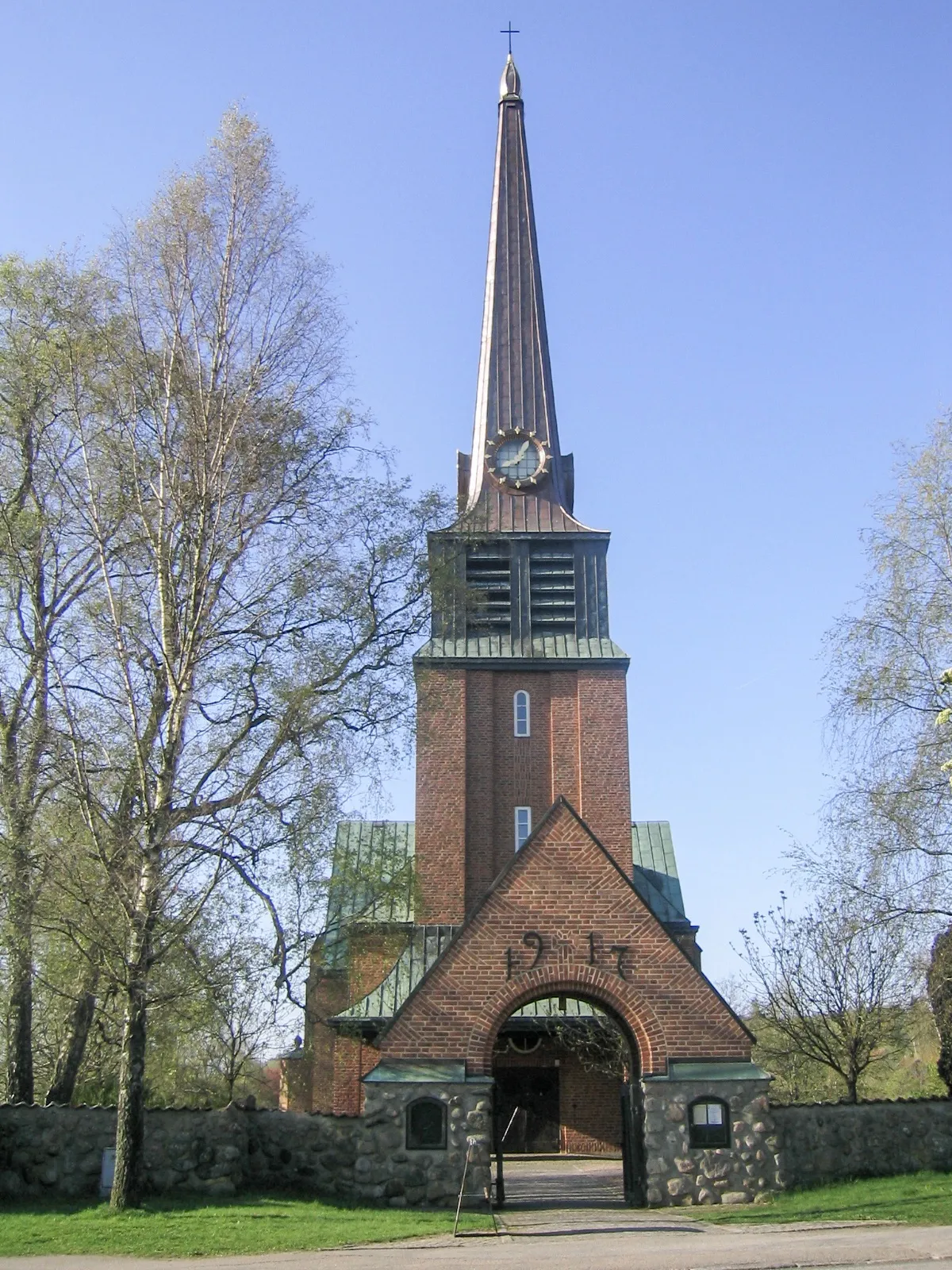 Photo showing: Oskarströms kyrka norr