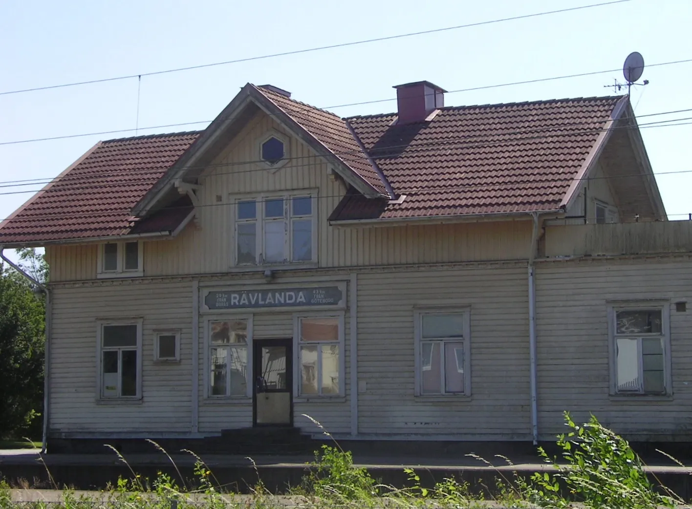 Photo showing: Rävlanda train station, Härryda municipality, Sweden