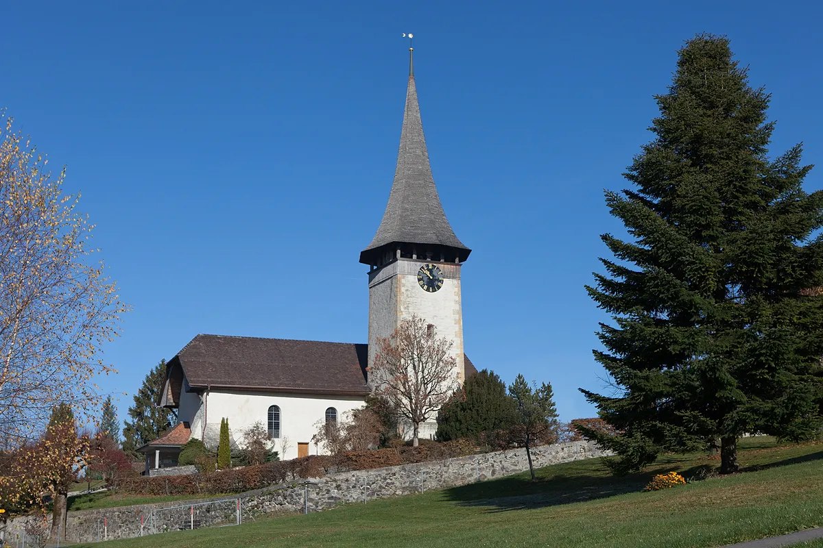 Photo showing: Kirche von Aeschi bei Spiez