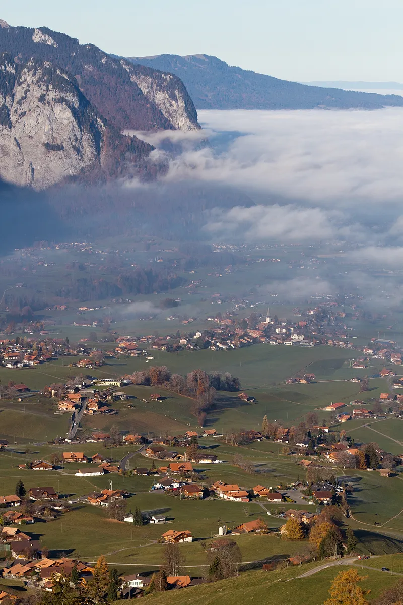 Photo showing: Blick  auf Aeschiried und Aeschi