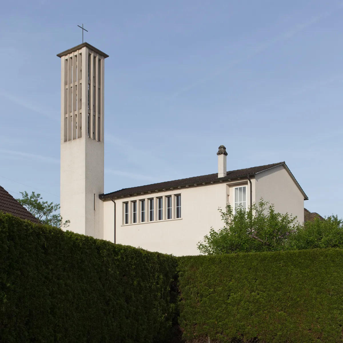 Photo showing: Reformierte Kirche in Bassecourt (JU)