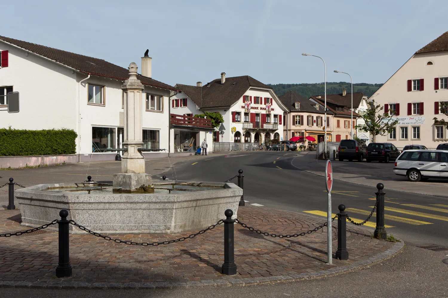 Photo showing: Dorfzentrum von Bassecourt (JU)