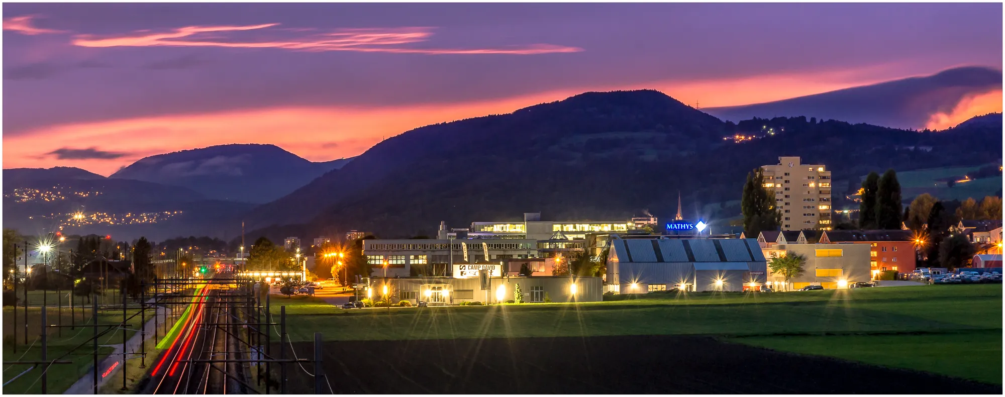 Photo showing: Bettlach, Industrie, Bahnlinie