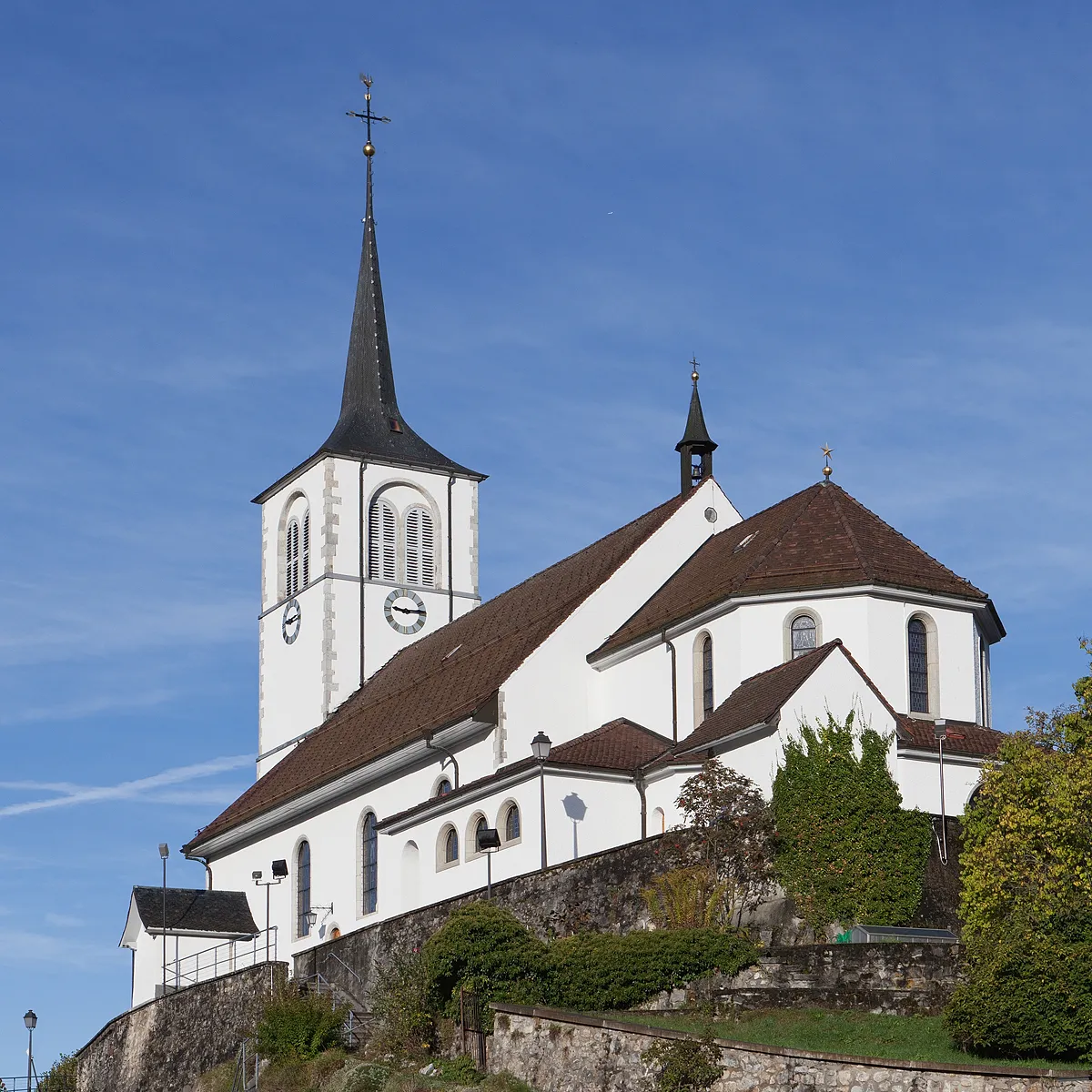 Photo showing: Eglise Saint-Laurent à Charmey (FR)